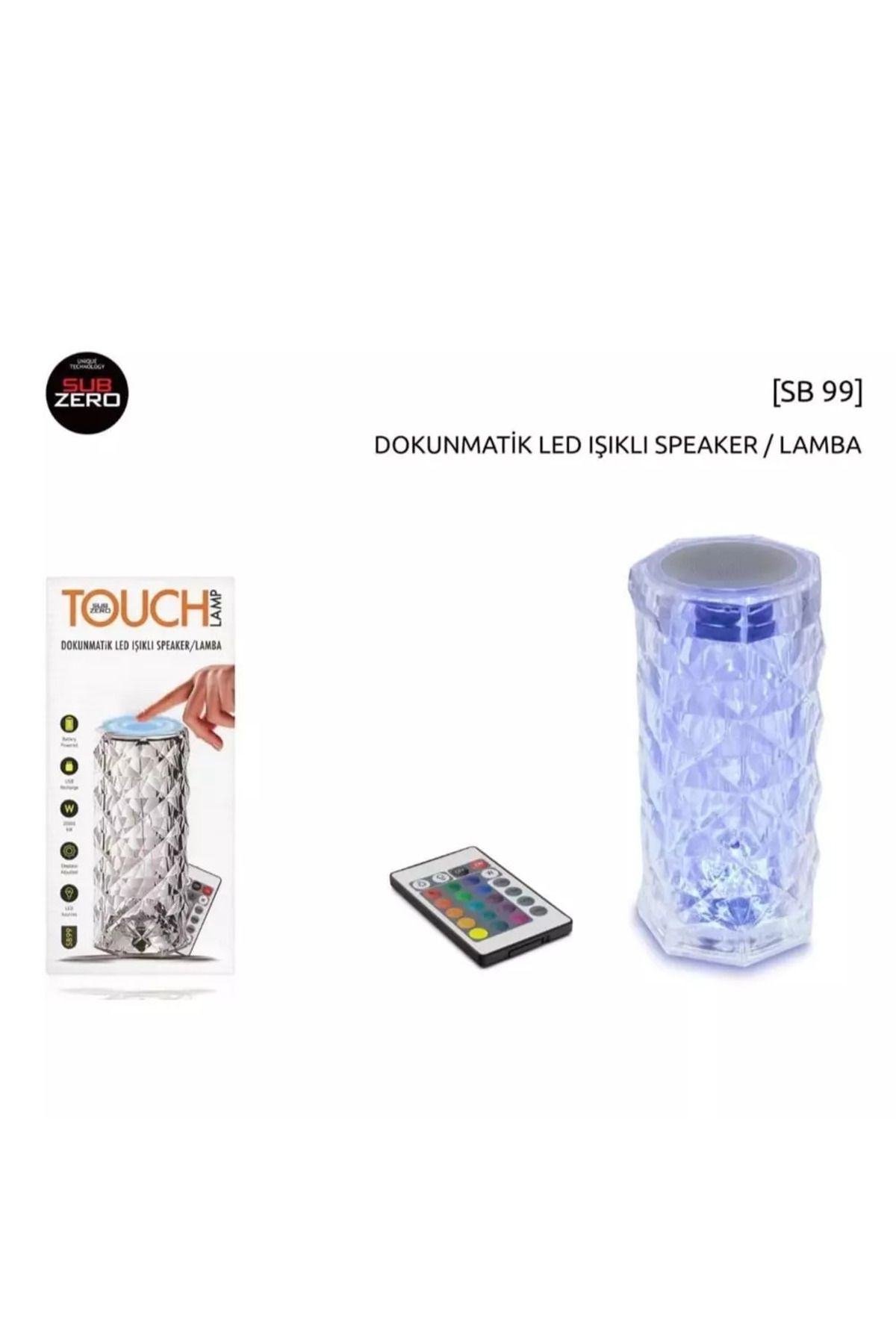 Subzero SB99 Touch Lamp Dokunmatik Ledli Işıklı Speaker