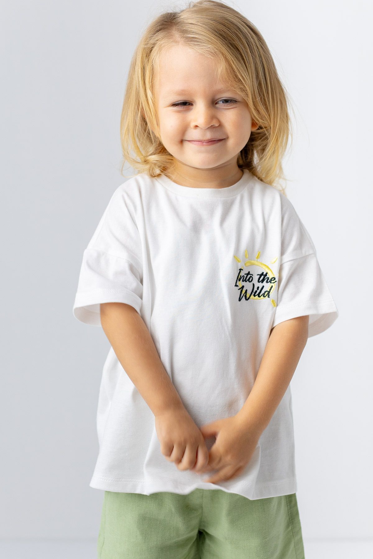 Zeyland Erkek Çocuk Güneş Nakış Detaylı T-shirt