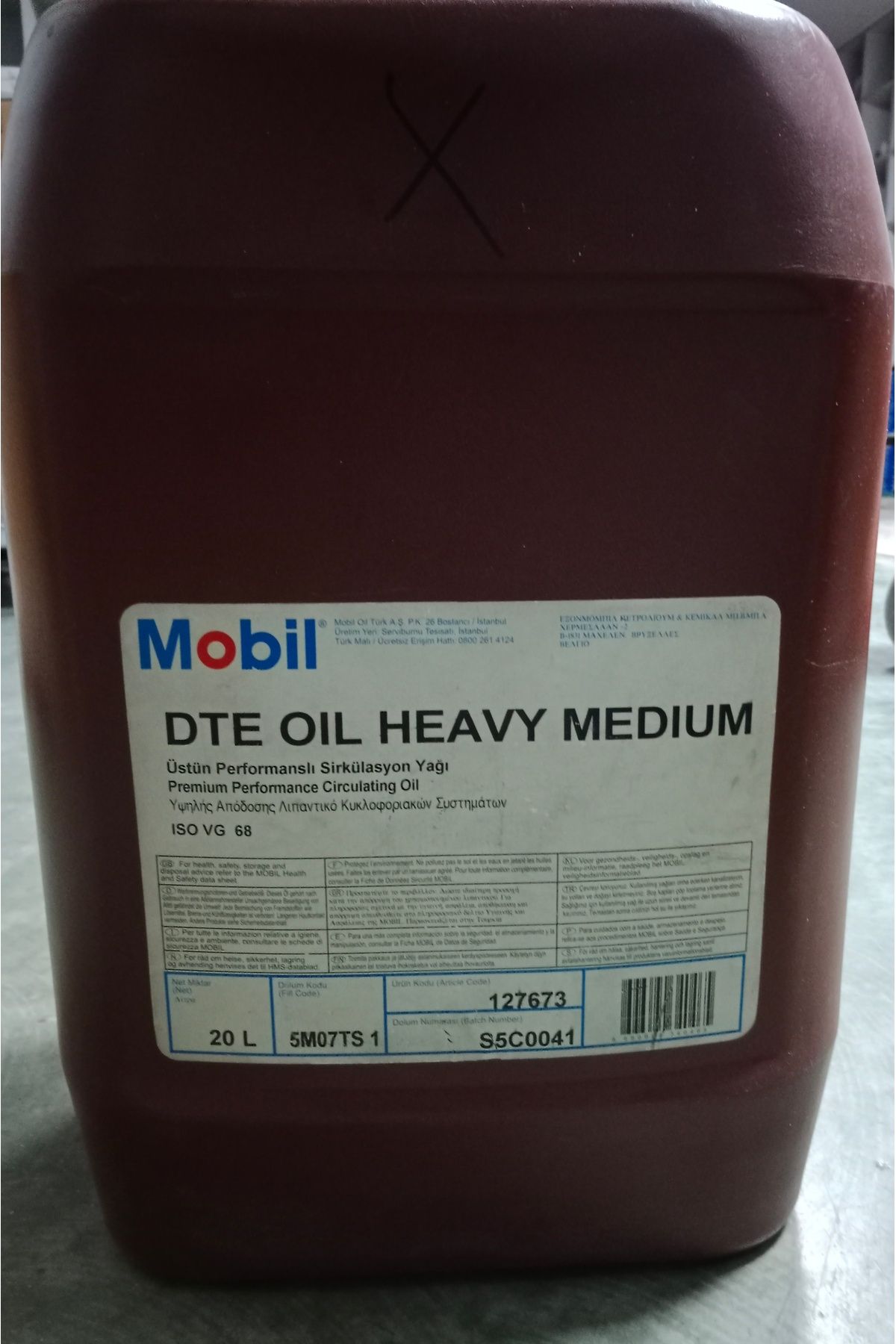 Mobil Dte Oil Heavy Medium (20L) Bidon