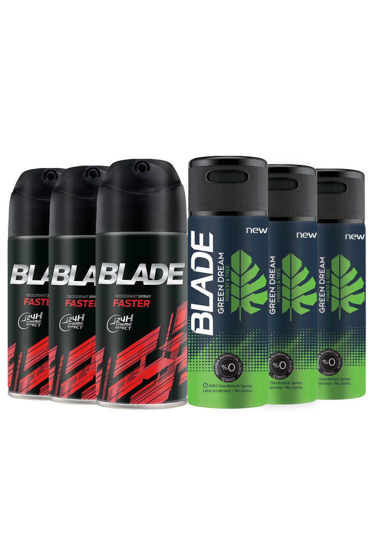 Blade Faster Deodorant 3x150 ml Ve Green Dream Deodorant 3x150 ml