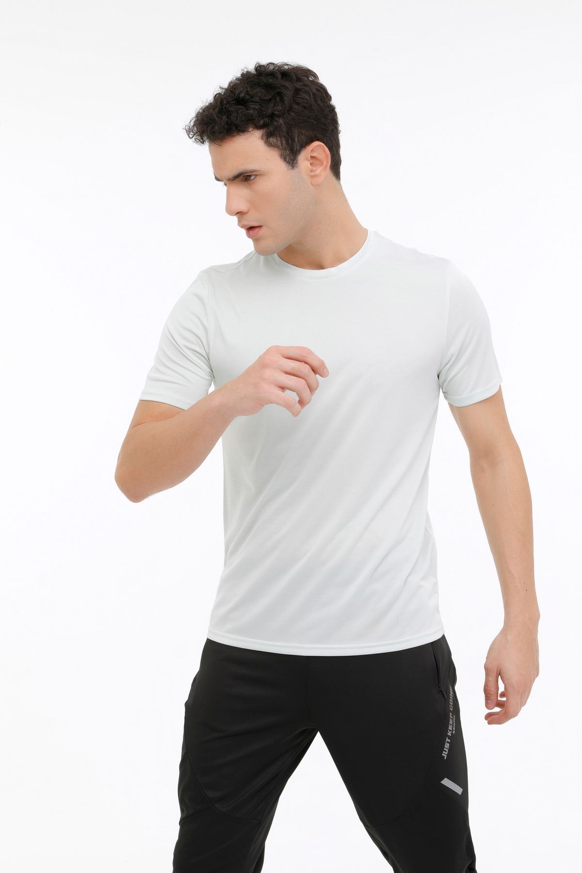 Kinetix Erkek Kısa Kol T-Shirt Beyaz