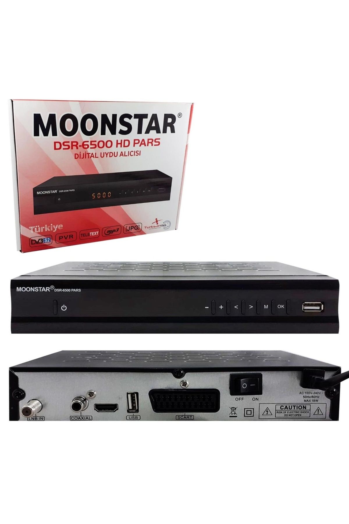 Moonstar Uydu Alici Kasalı Full Hd Hd - Scart Moonstar Dsr-6500 Hd Pars