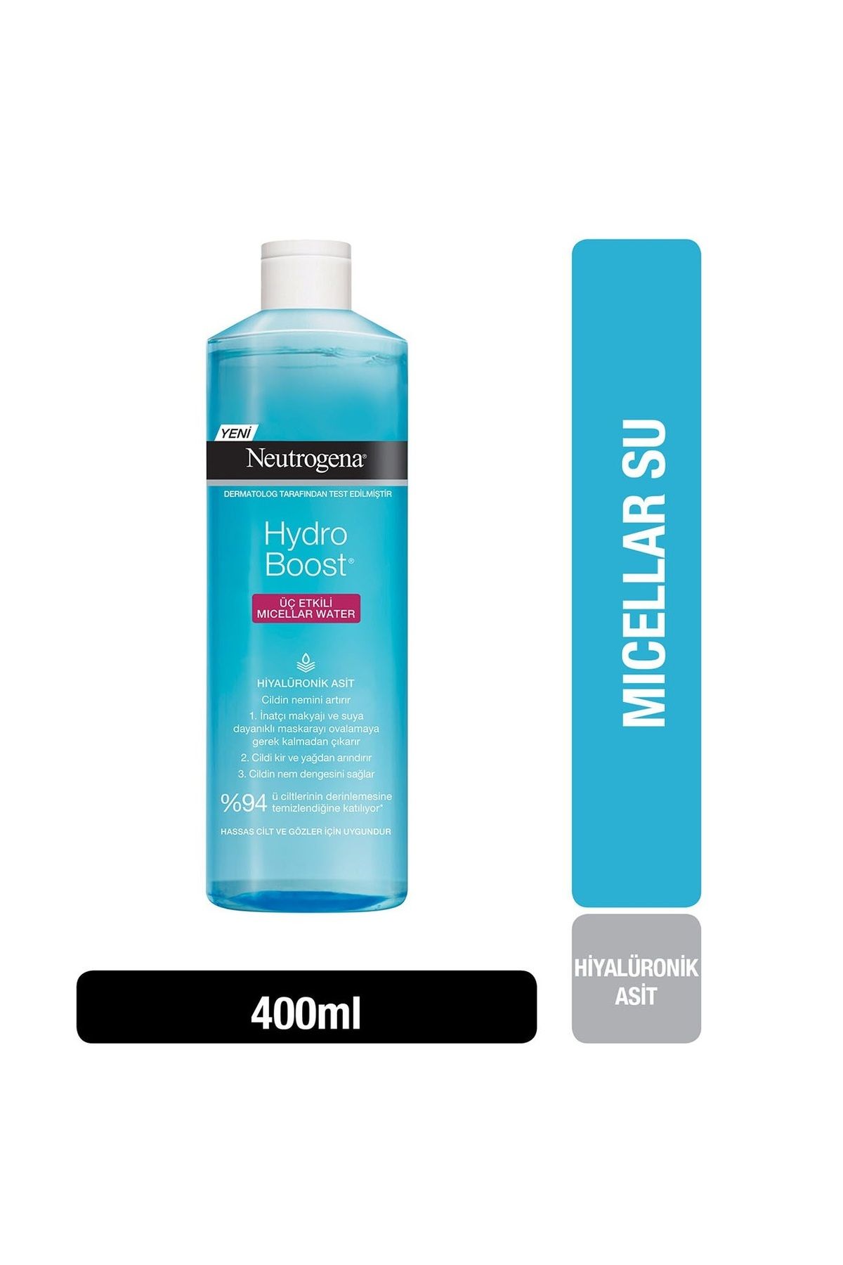 Neutrogena Hydro Boost Üç Etkili Micellar Water Makyaj Temizleme Suyu 400 ml