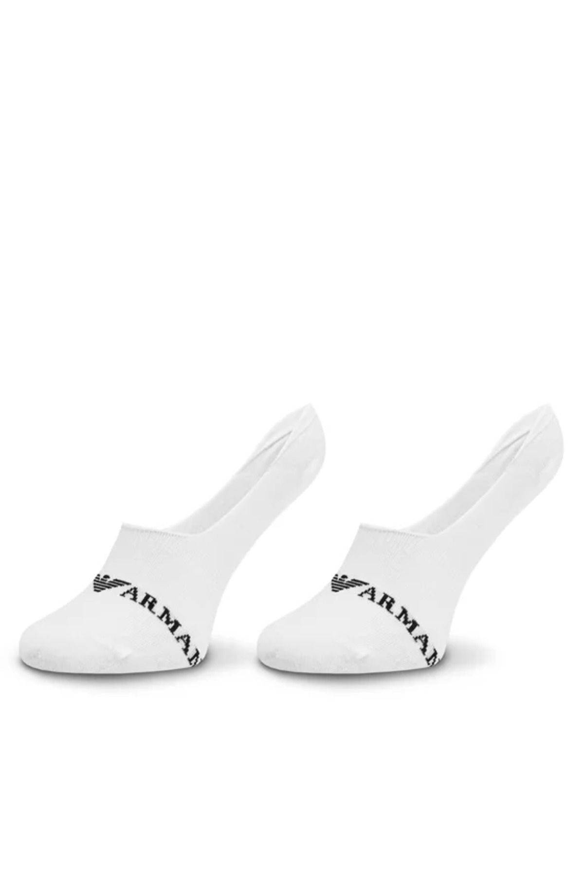 Emporio Armani Erkek 3'lü Paket Pamuklu Rahat Beyaz Çorap 306227 4R254-16510