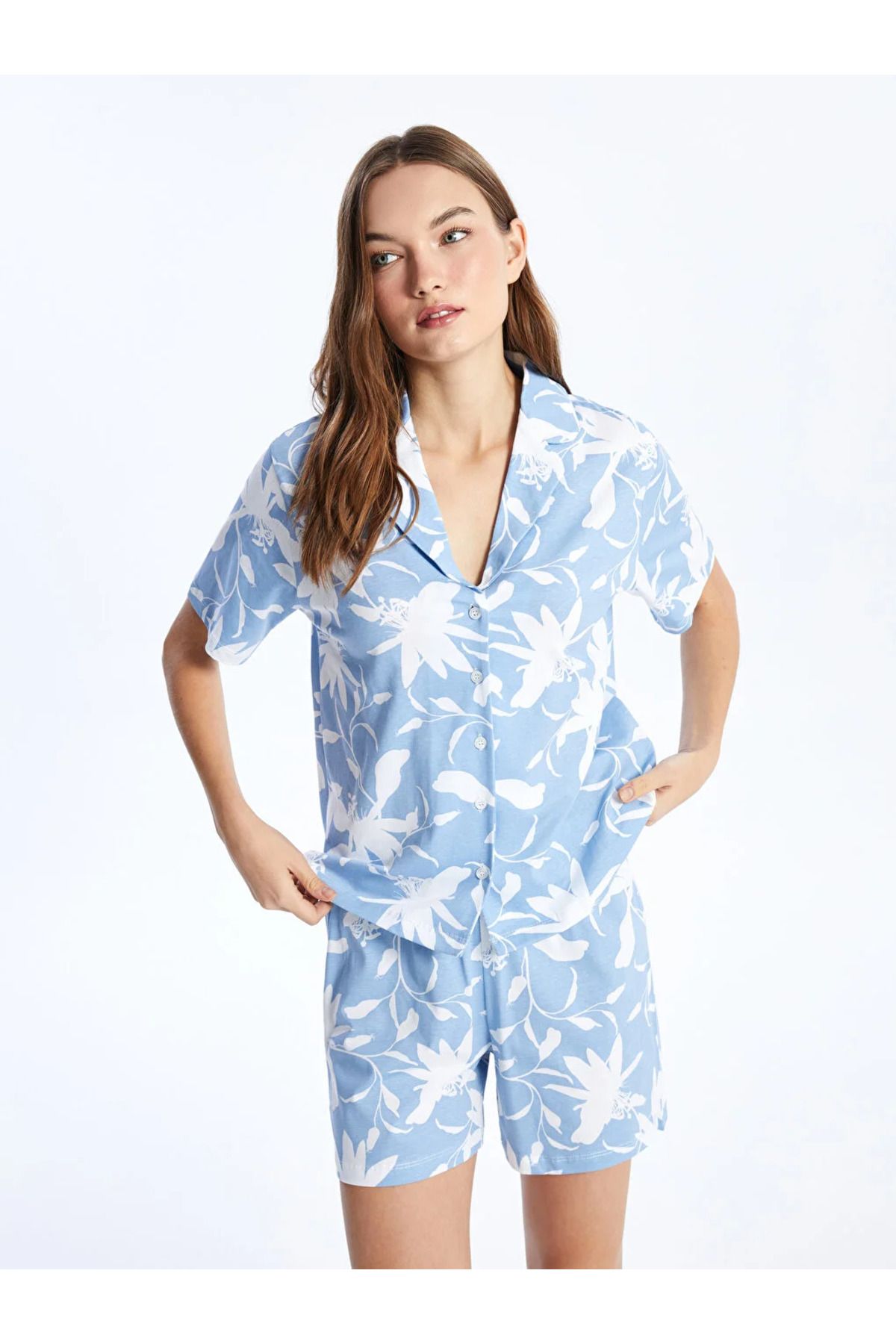 LC Waikiki Kısa Kollu Kadın Şortlu Pijama Takımı