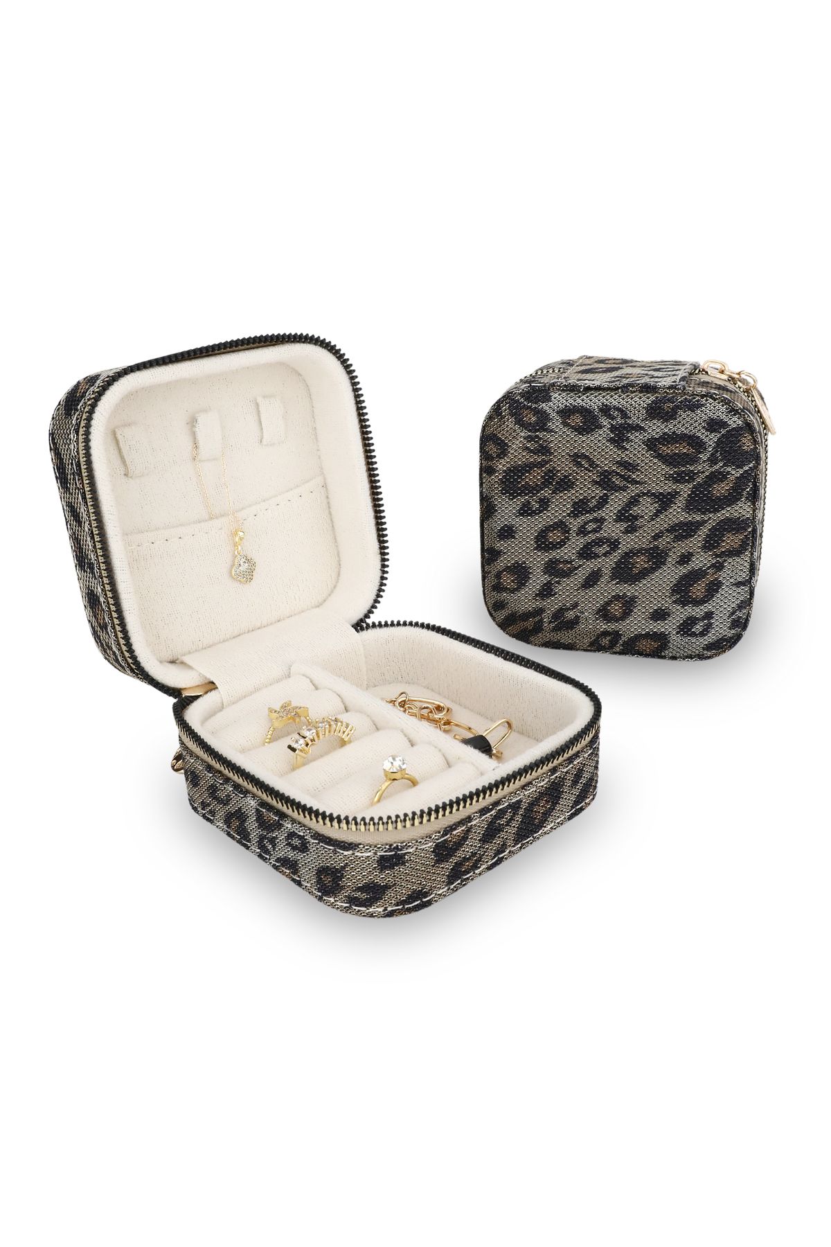 Baley Mini Mücevher Takı Kutusu - Kolye, Yüzük, Küpe Düzenleyici Seyahat Takı Çantası