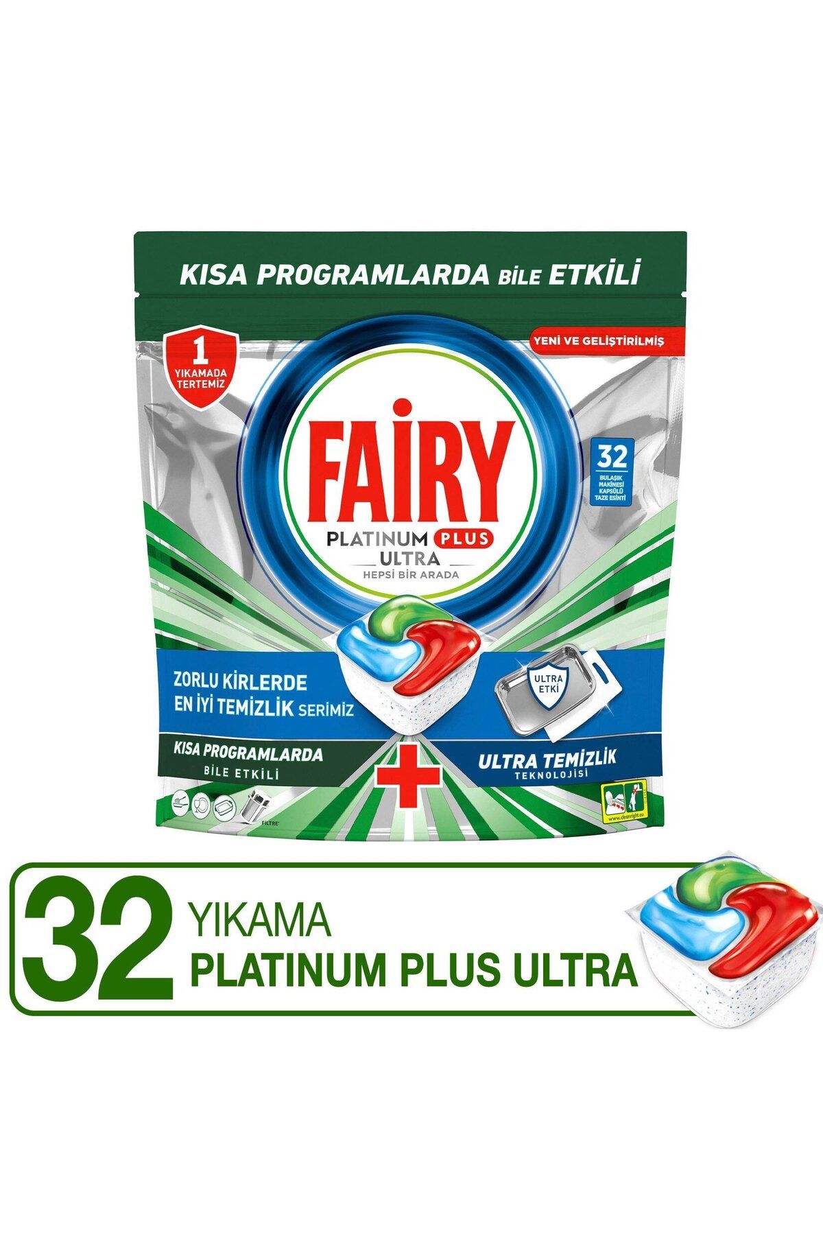 Fairy Platinum Plus Ultra Tablet 32'li 496 G