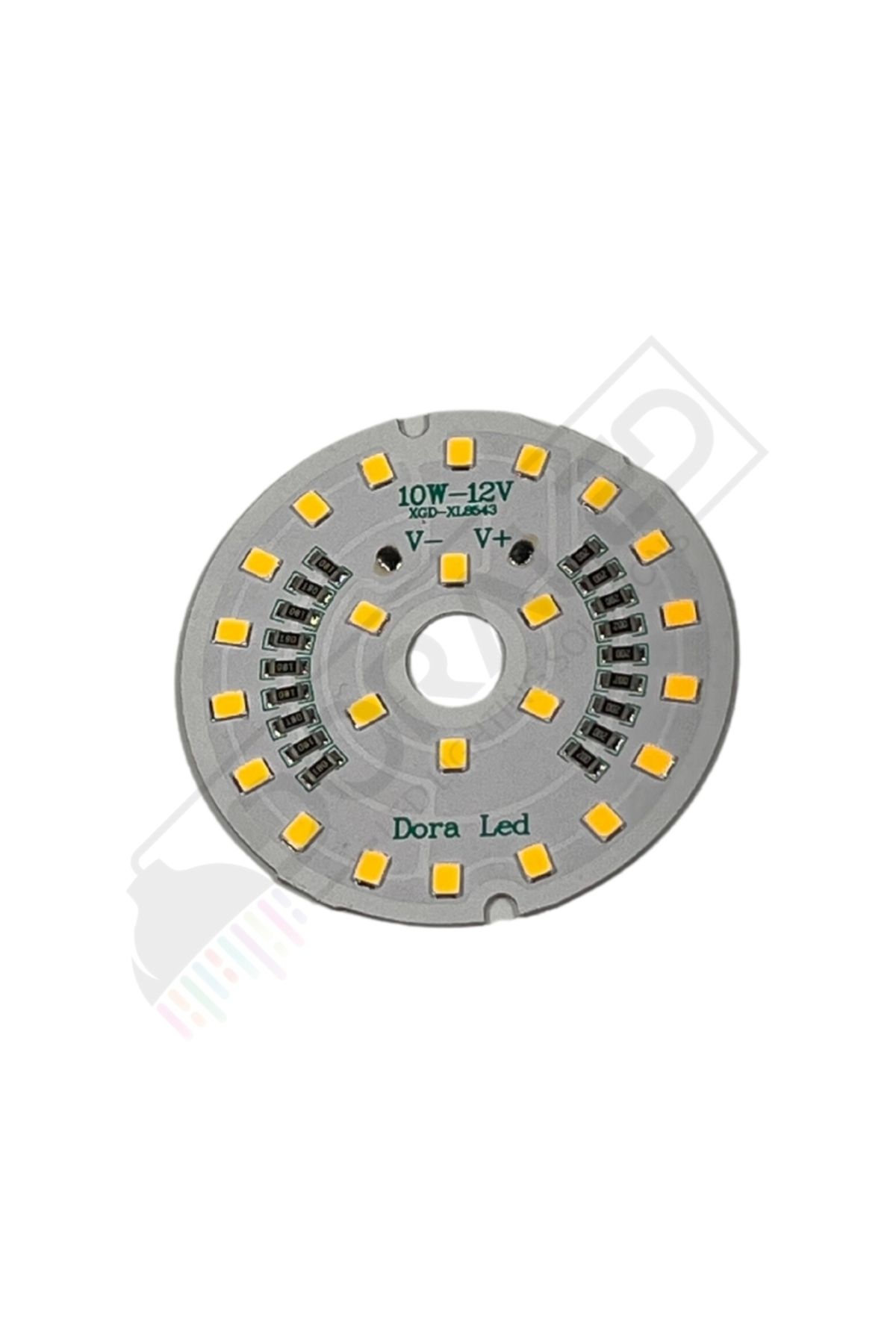 DORA LED 12volt 10watt Smd 5630 Ledli Led Modül Gün Işığı 10mm Delik Çaplı 12v 10w Avize Ledi 56mm(3 ADET)