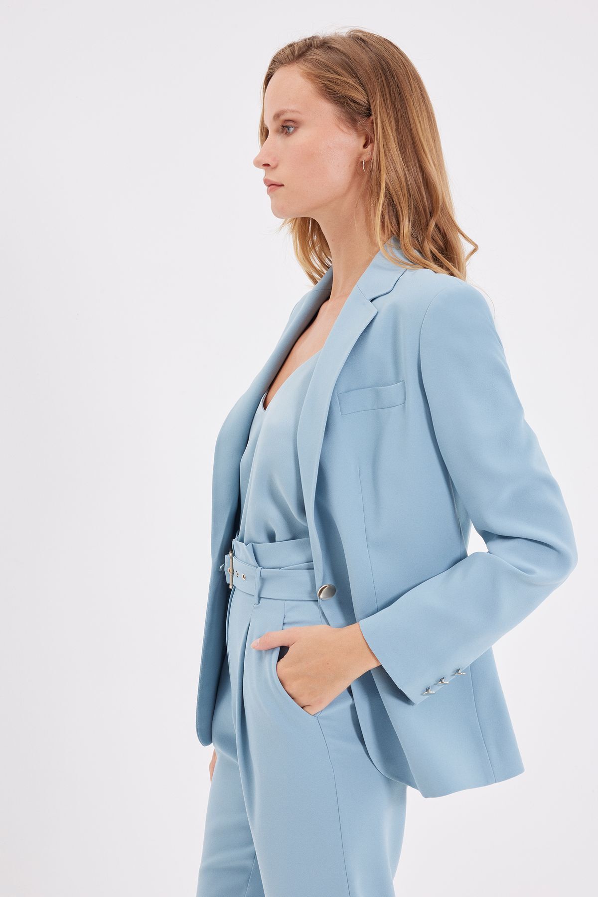 Karaca Kadın Ceket-Mavi