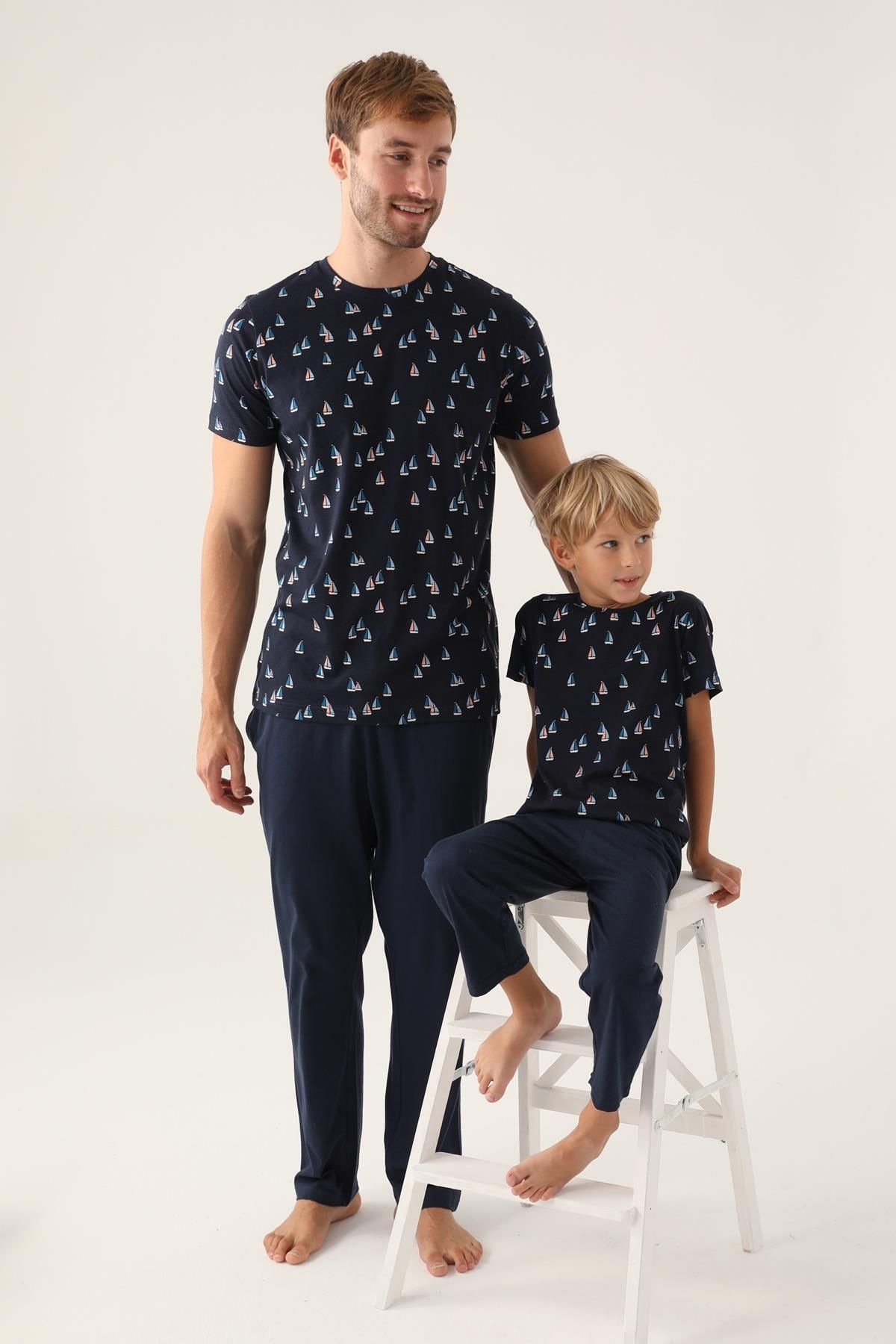 Arnetta Baba Oğul Yazlık Pijama Takımı,%100 Pamuk,  (ayrı ayrı fiyatlandırılır)