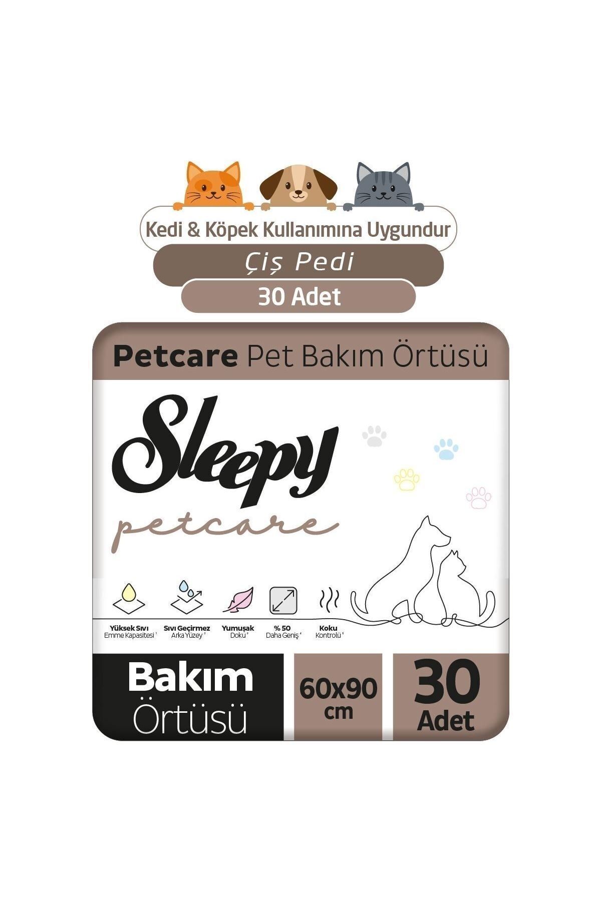 Sleepy Petcare Pet Bakım Örtüsü 60x90 Cm 30 Adet 2li paket