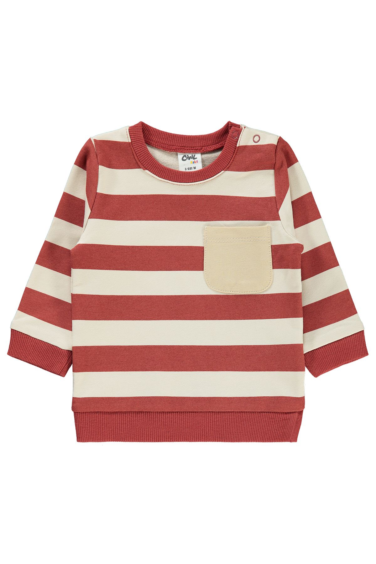 Civil Baby Erkek Bebek Sweatshirt 6-18 Ay Kiremit