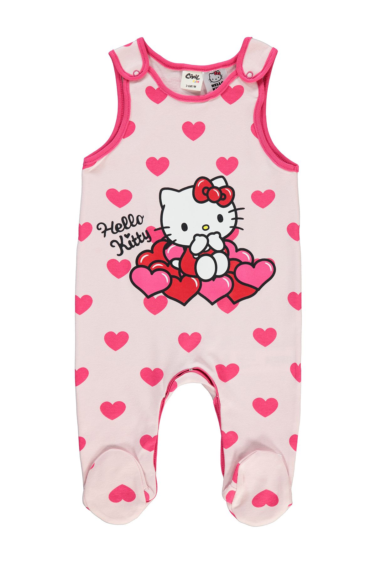 Civil Baby Hello Kitty Kız Bebek Slopet 1-6 Ay Açık Pembe