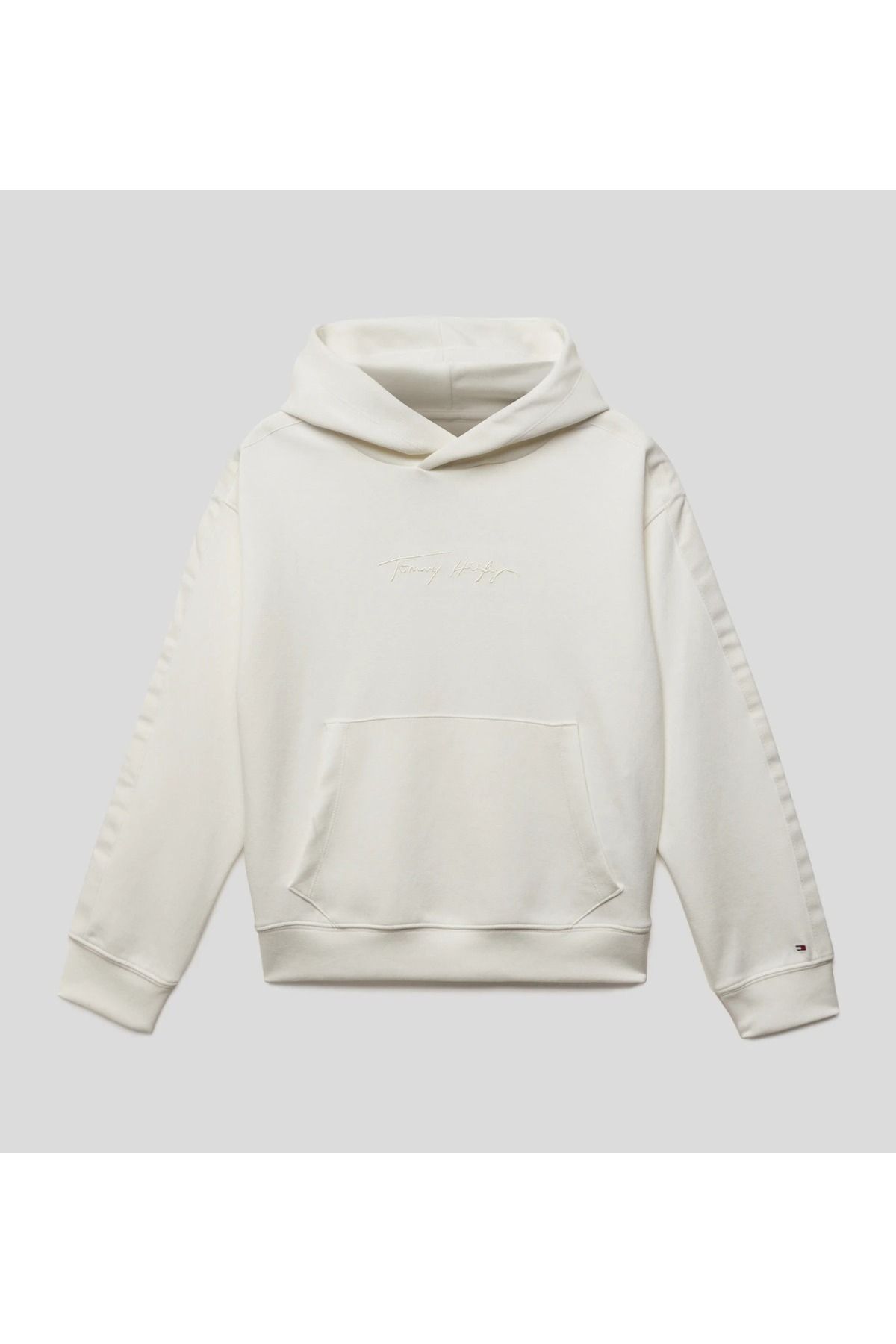 Tommy Hilfiger Teens Hoodie with viscose in white