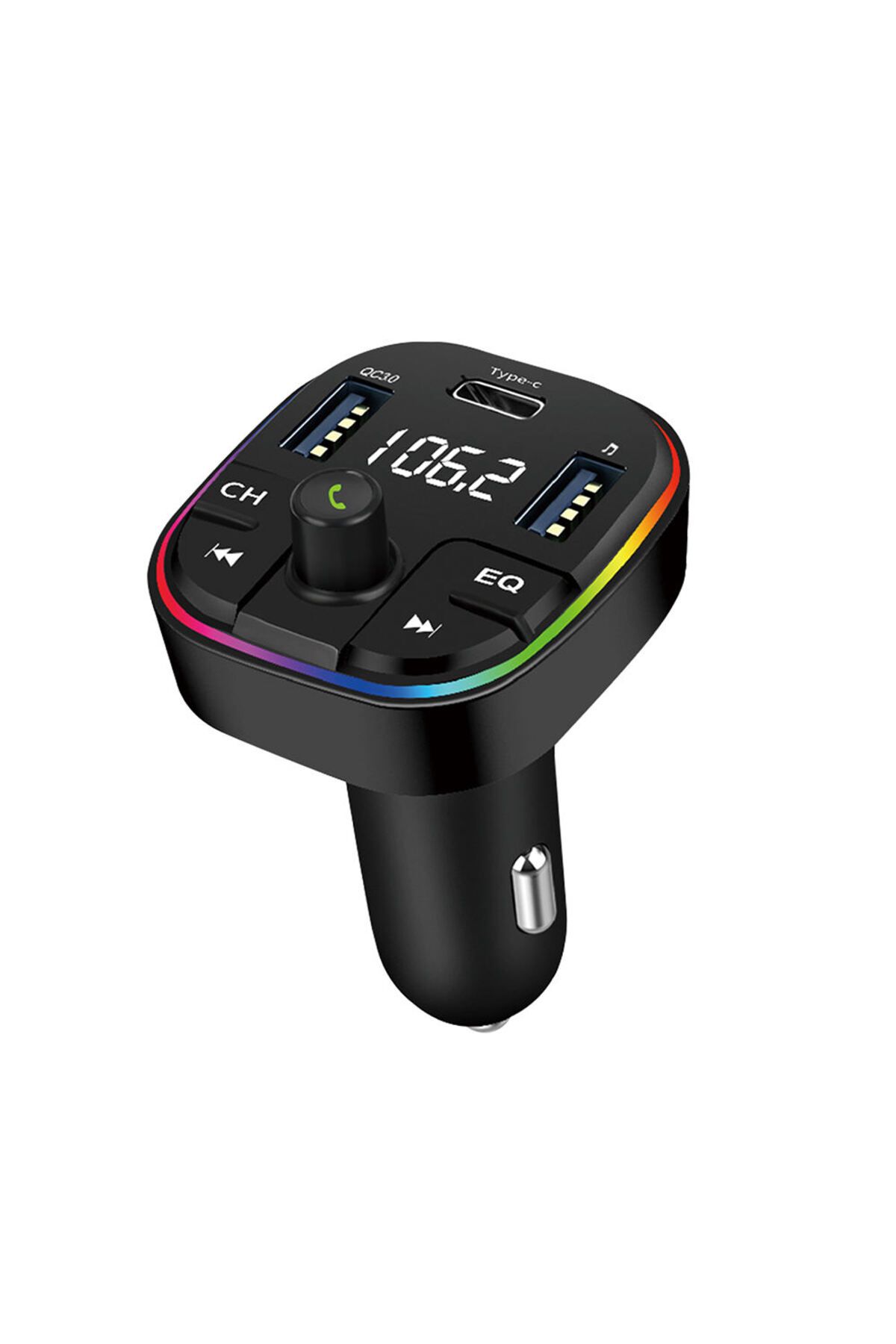 Deppo Trend Bluetooth Araç Kiti Araç Fm Transmitter USB Type-C SD Kart MP3 Flash Için Uygun PD Çakmaklık Girişli
