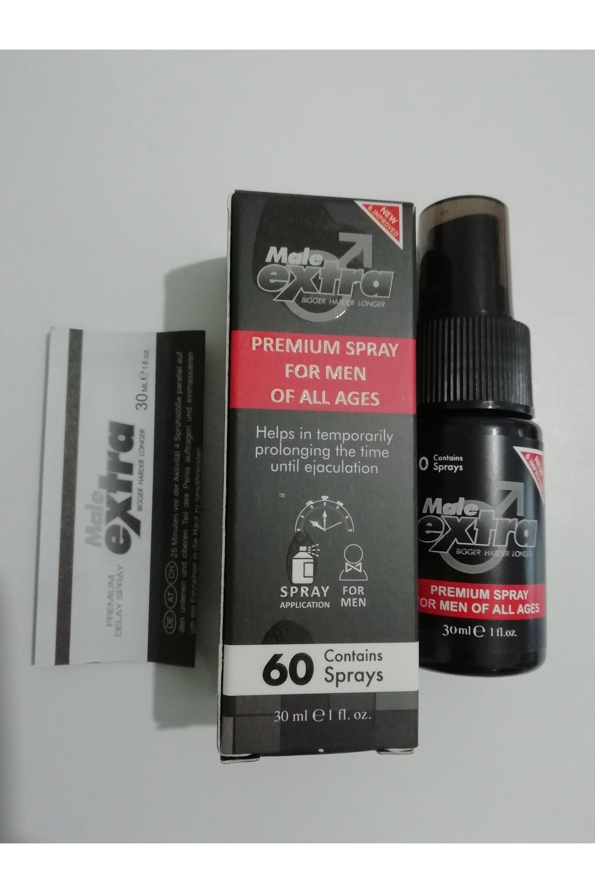 Male Extra Premıum Uzun Deneyim Geciktrici Sprey 30ml - A Kalite