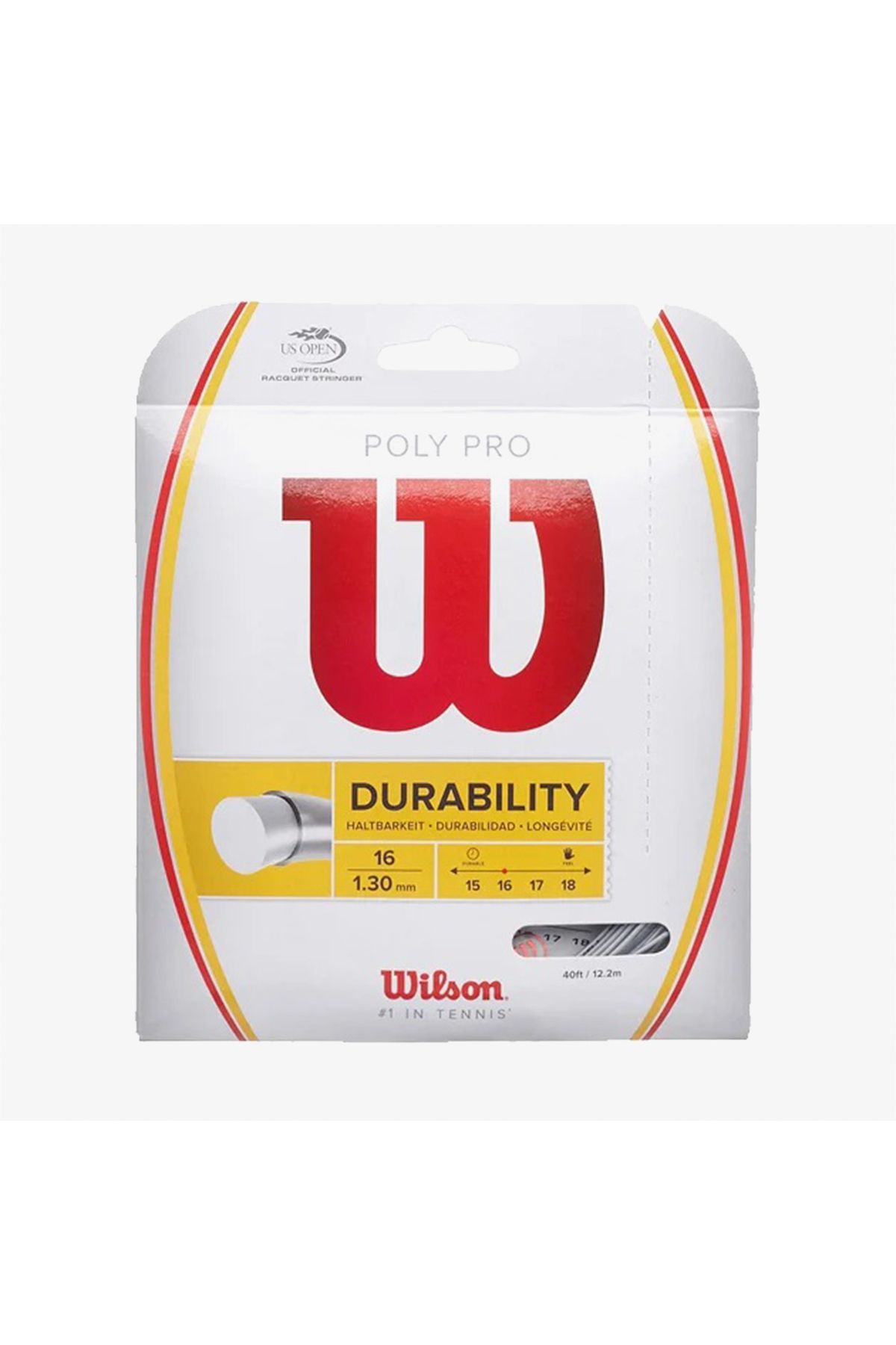 Wilson Poly Pro 1.25 Gri Tenis Kordajı