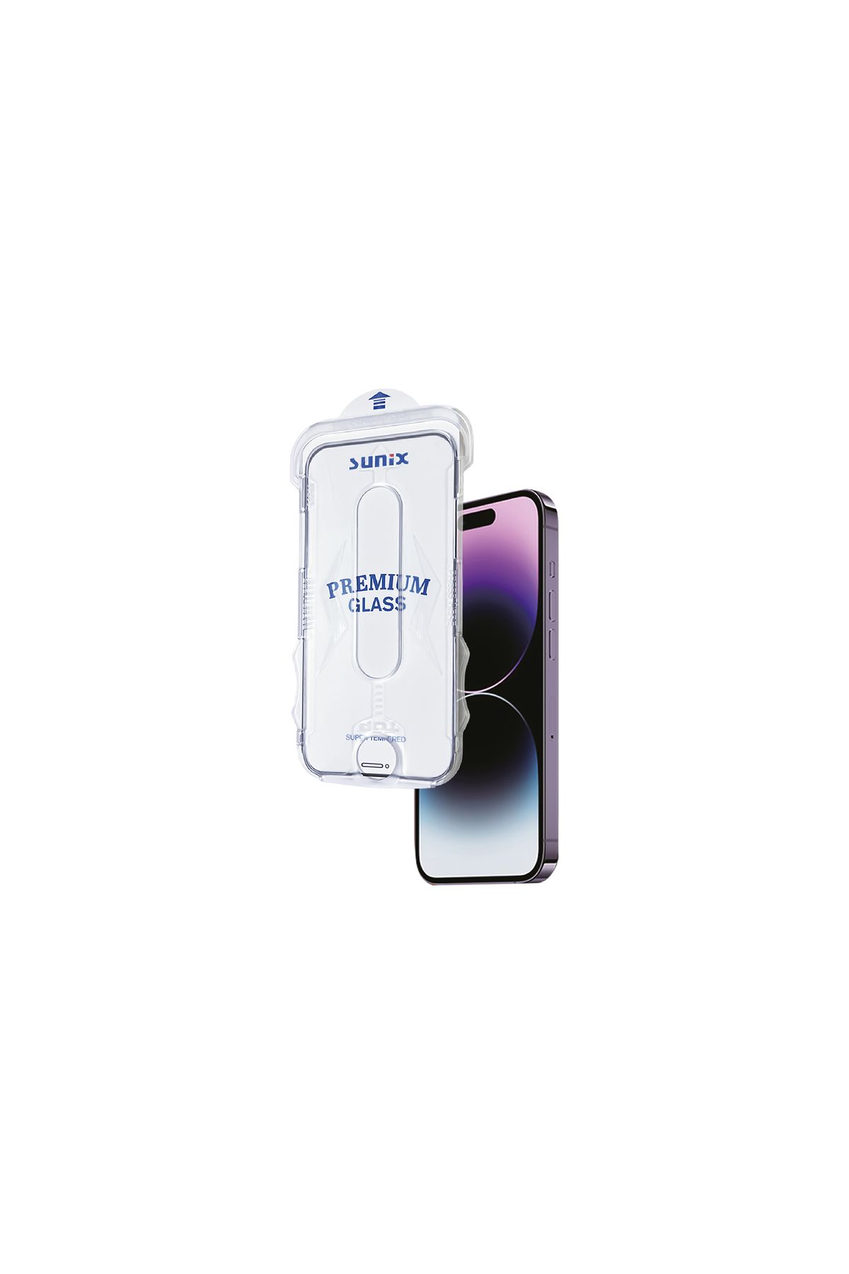 Sunix Iphone 12 / 12 Pro Ile Uyumlu Kolay Uygulama Aparatlı Premium Ekran Koruyucu Cam
