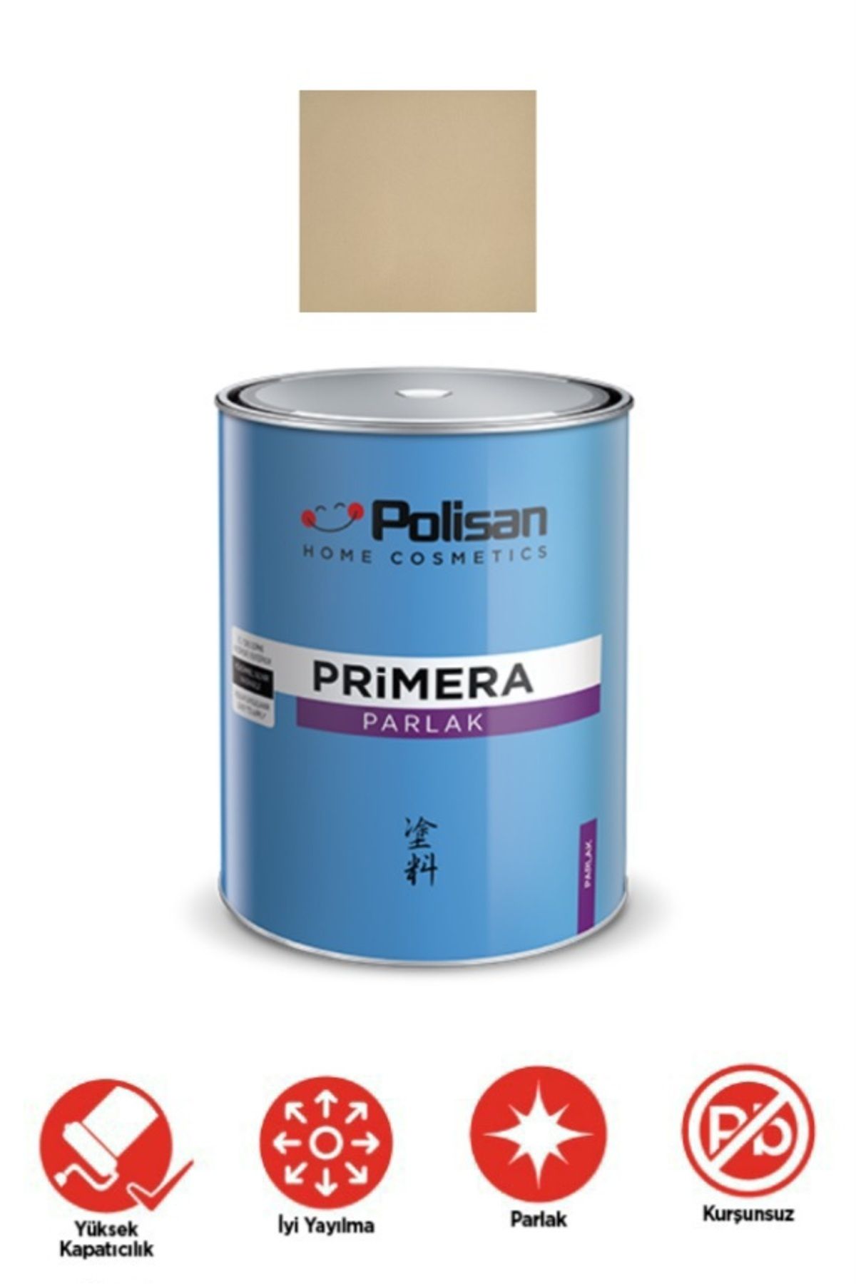 Polisan Primera parlak yağlı boya YENİ ŞAMPANYA 1730 0.75L