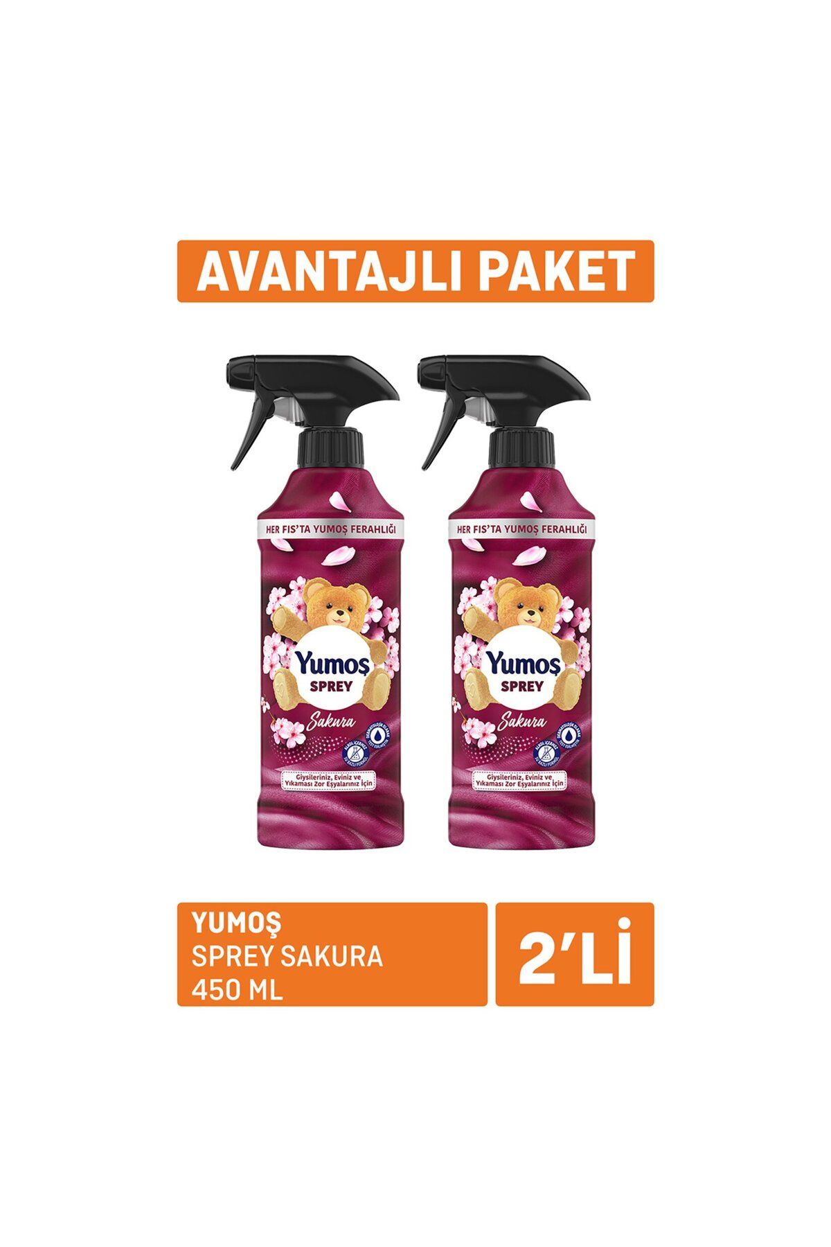 Yumoş Sprey Sakura 2 X 450 ml