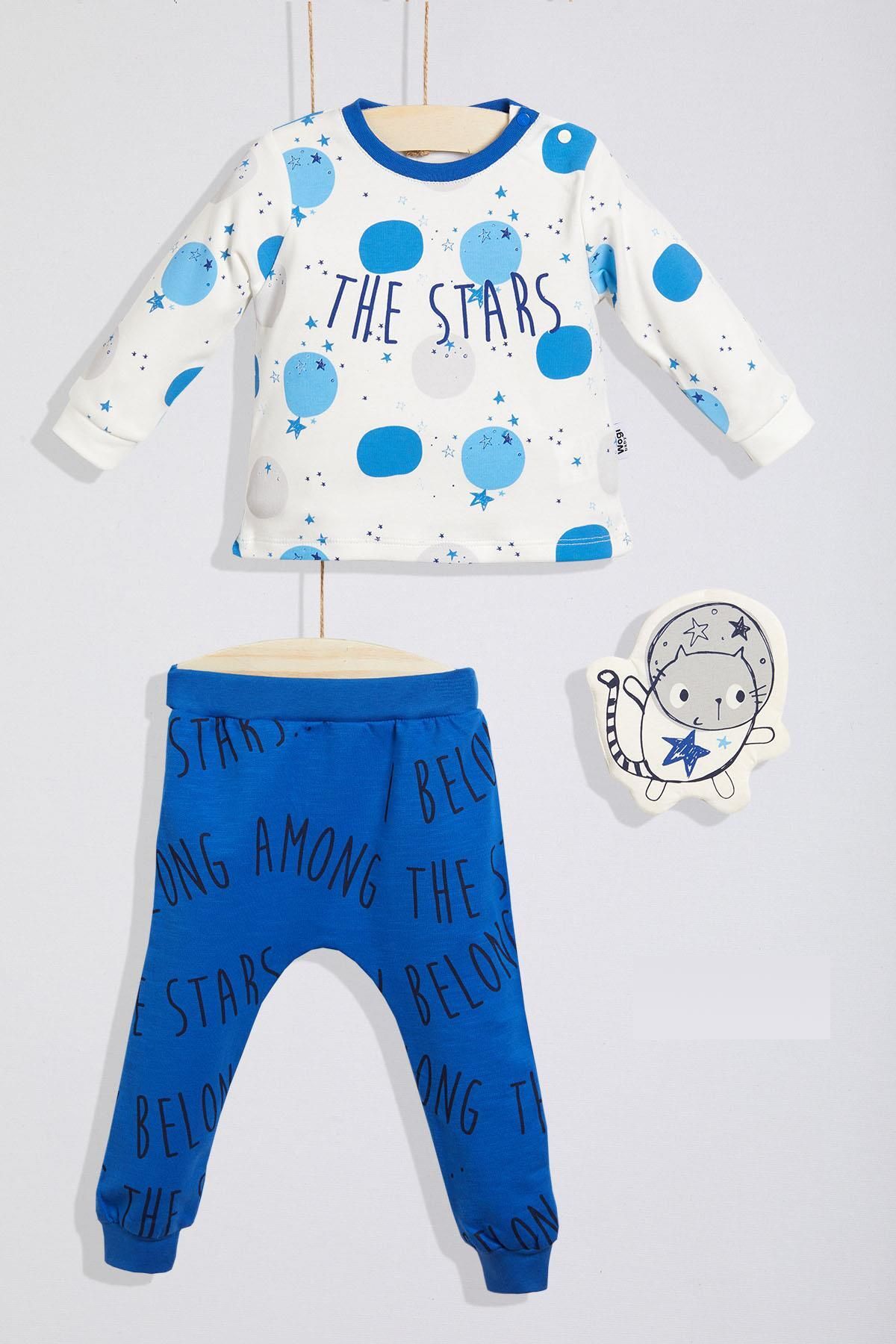 Wogi Erkek Bebek 3’lü Pijama Takımı
