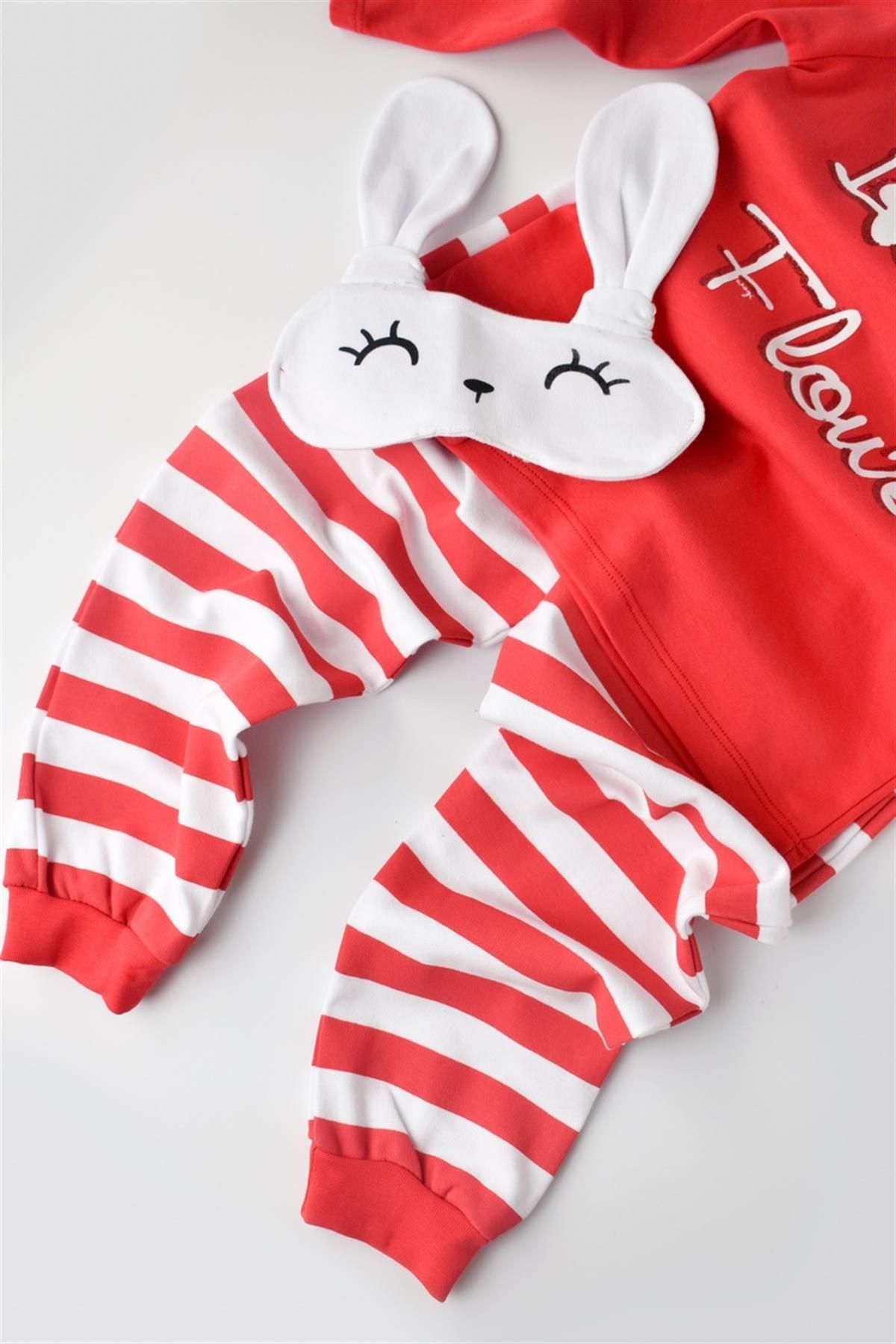 Wogi Kız Bebek 3'lü Pijama Takımı