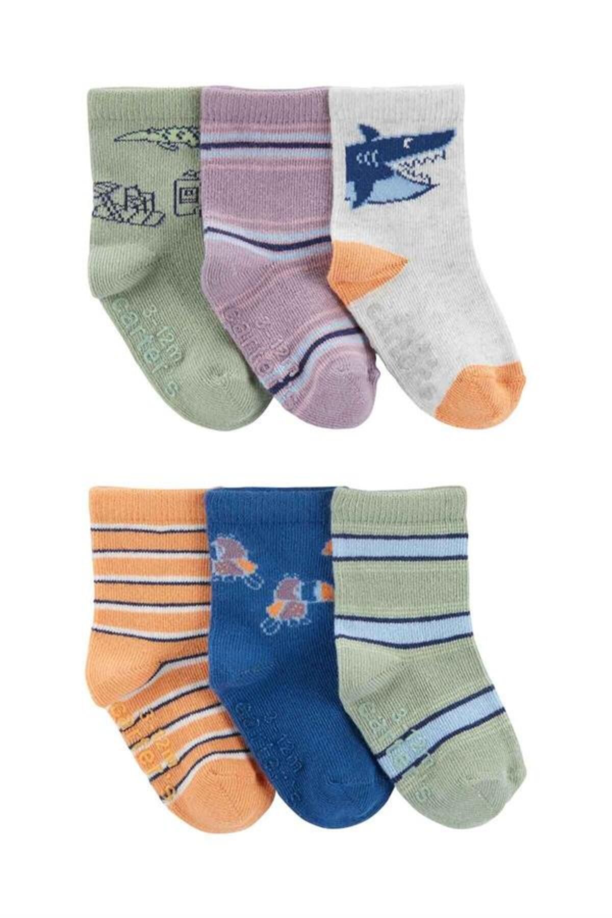 Carter's Carters Erkek Bebek 6'lı Çorap Set