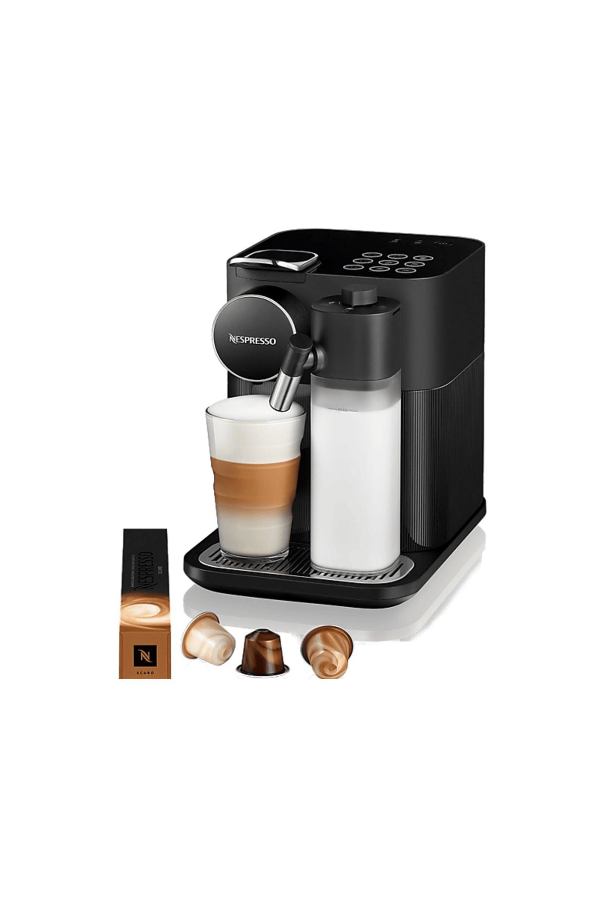 Nespresso F541 Gran Latissima Siyah Süt Çözümlü Kahve Makinesi