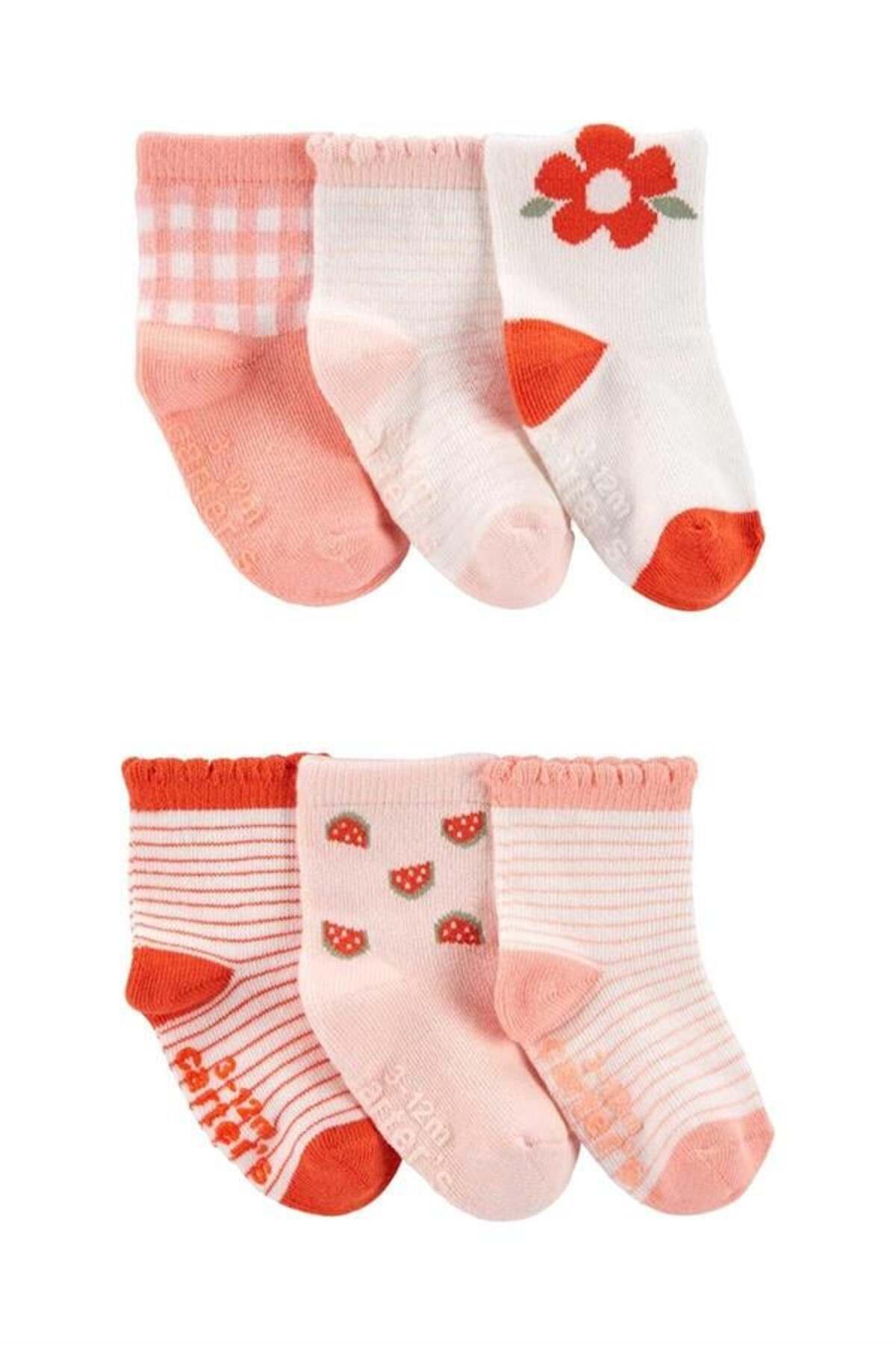 Carter's Carters Kız Bebek 6'lı Çorap Set