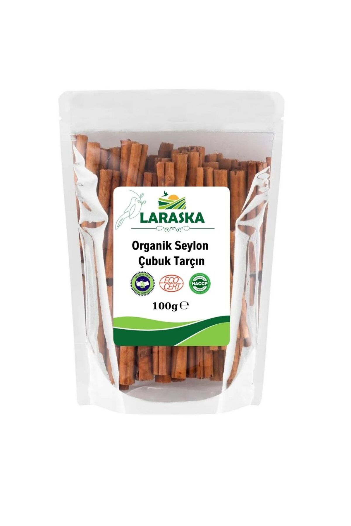 Laraska Organik Organik Seylon - Seylan Çubuk Tarçın 100g - Organic Ceylon Cinnamon Sticks