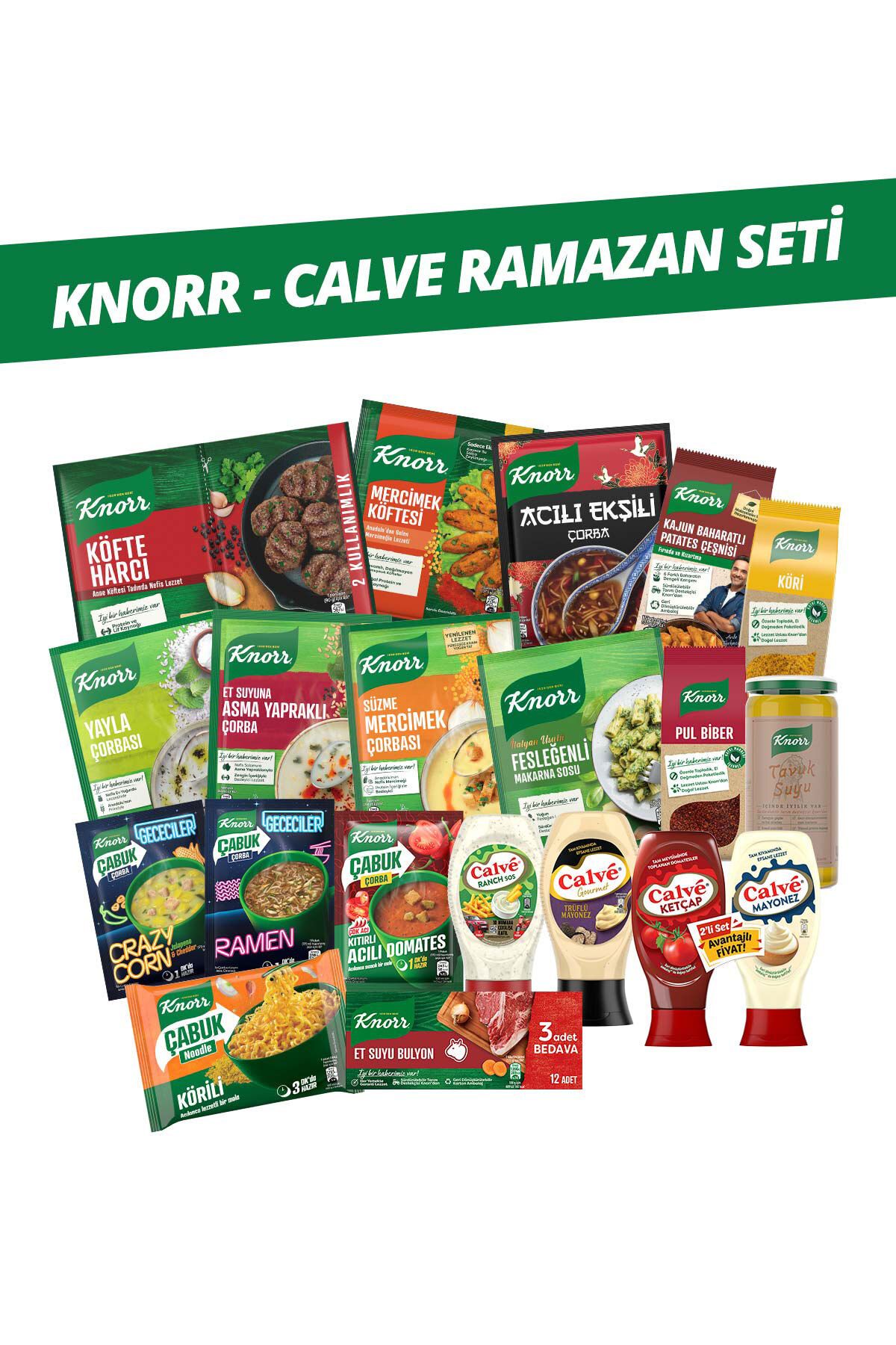 Knorr & Calve Çorba Baharat Çeşni Ve Sos Paketi 18 Cm Tencere Hediyeli