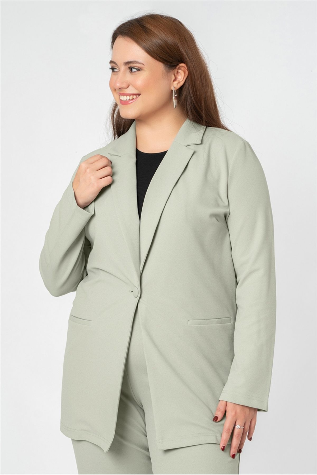 SUYLA Jersey Blazer Ceket