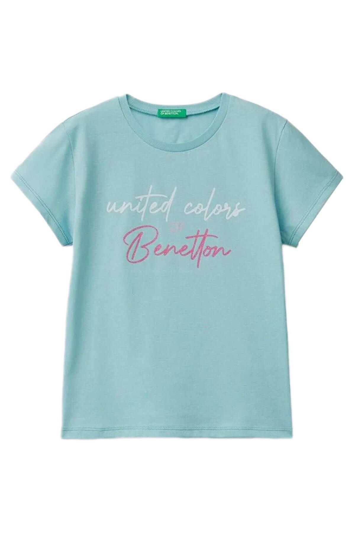 Benetton Bnt-G-3I1Xc10Aj-23Y Kız Çocuk T-Shirt