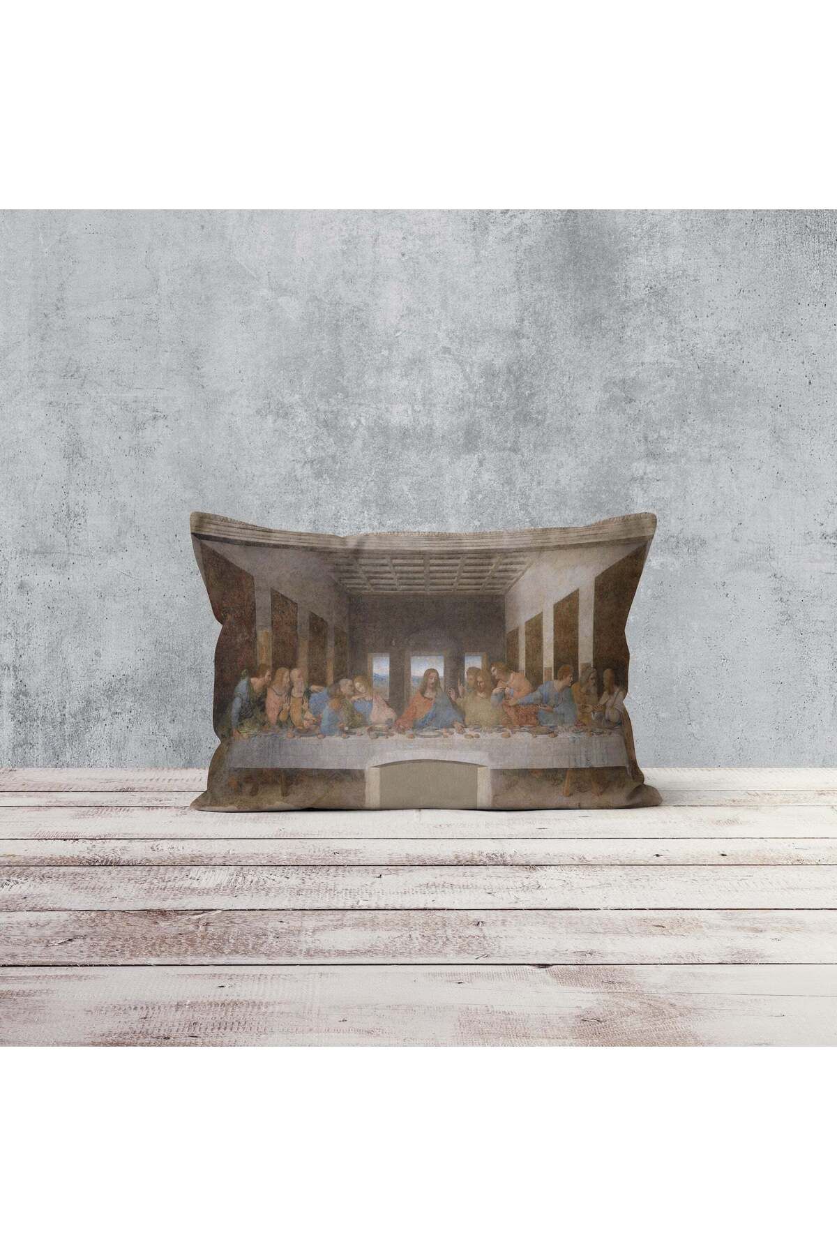 The Lucid Lab Son Akşam Yemeği - The Last Supper Çift Taraflı Yastık Kılıfı - 2 Adet