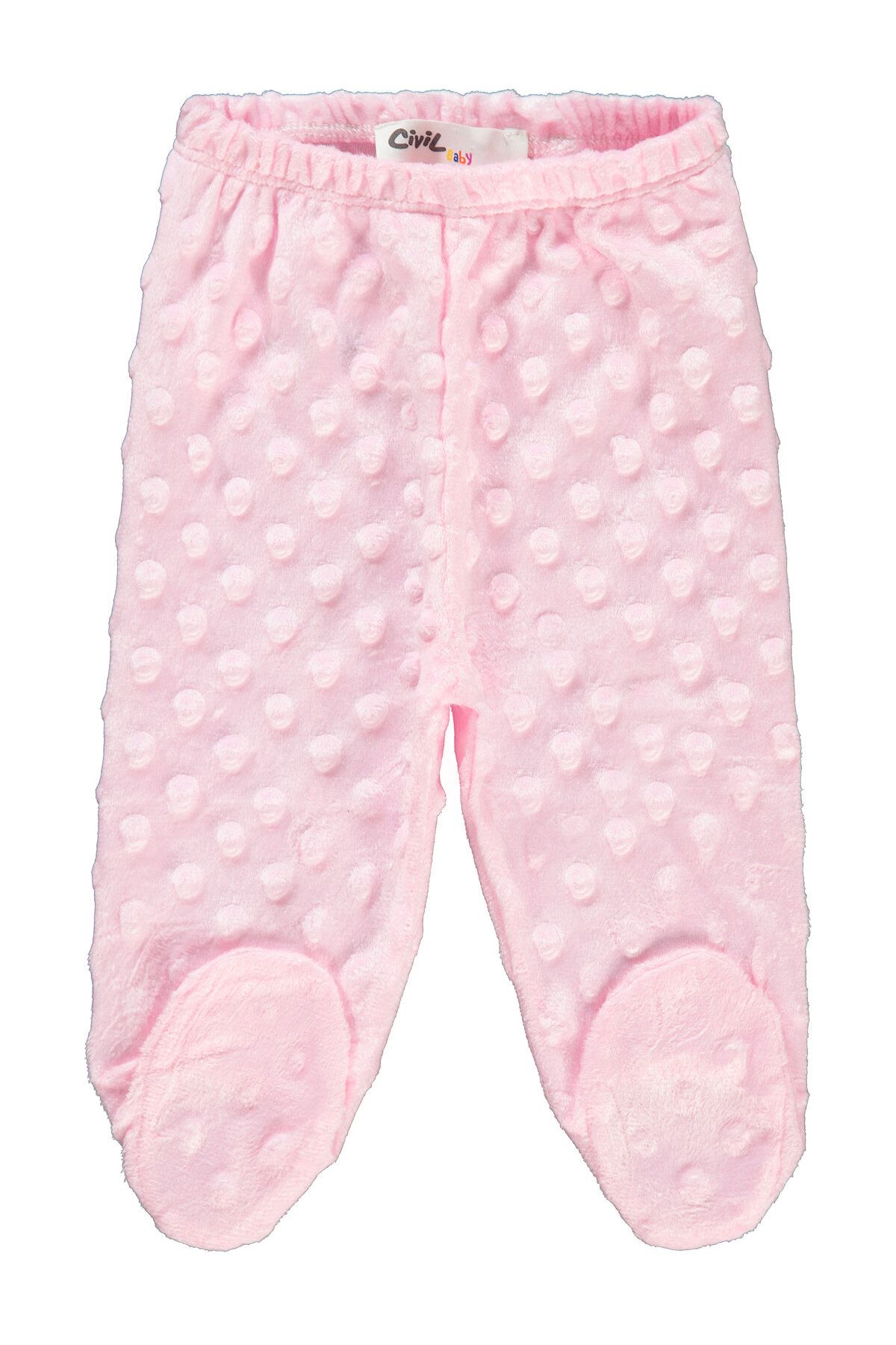 Civil Baby Bebek Patikli Tek Alt 1-9 Ay Pembe