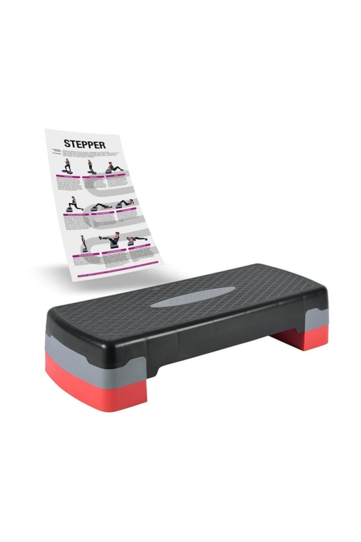 teknotrust 2 Step Tahtası - İki Kademeli Step & Fitness & Egzersiz Aleti Siyah