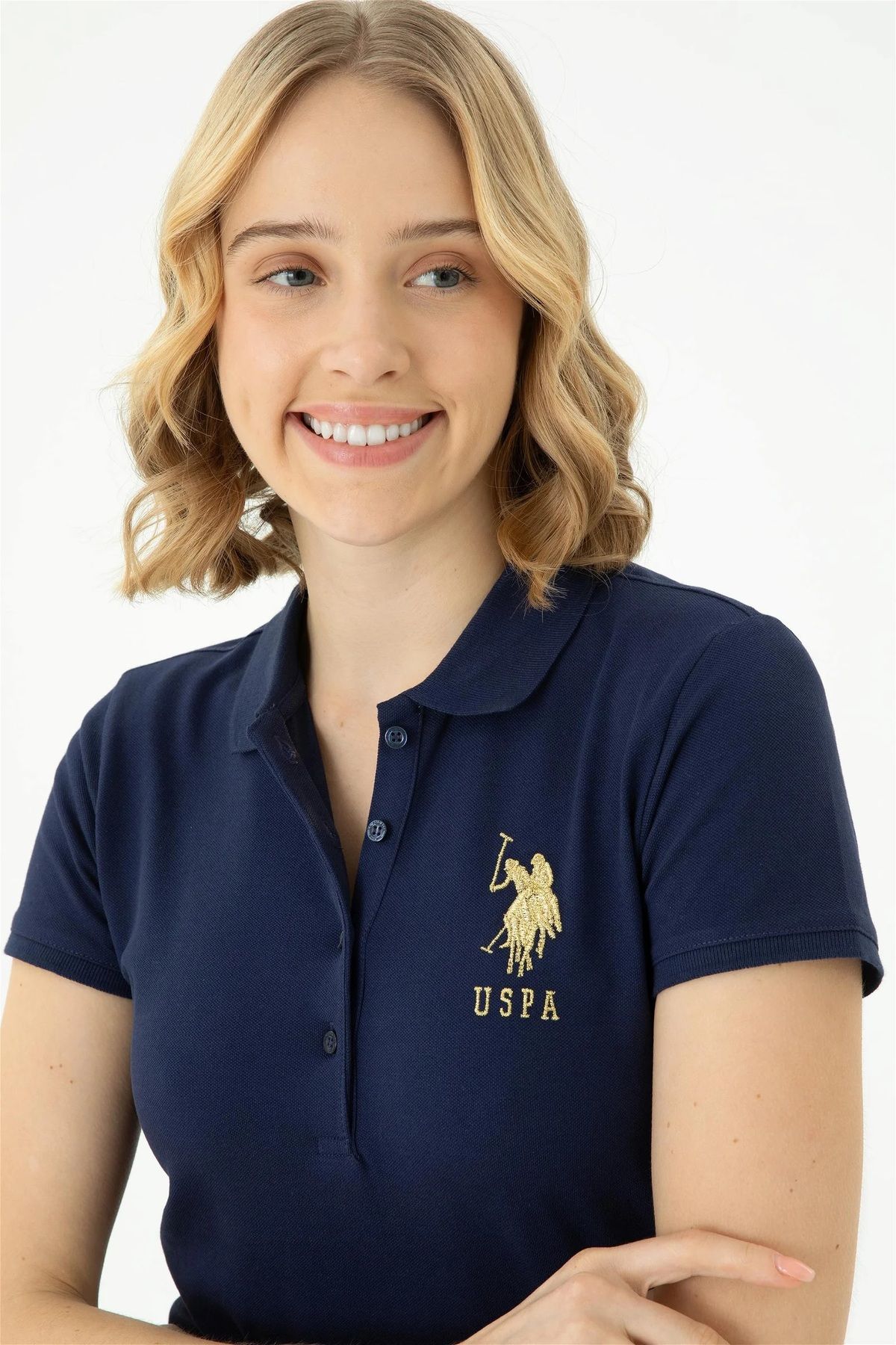 U.S. Polo Assn. Kadın Lacivert Basic Tişört