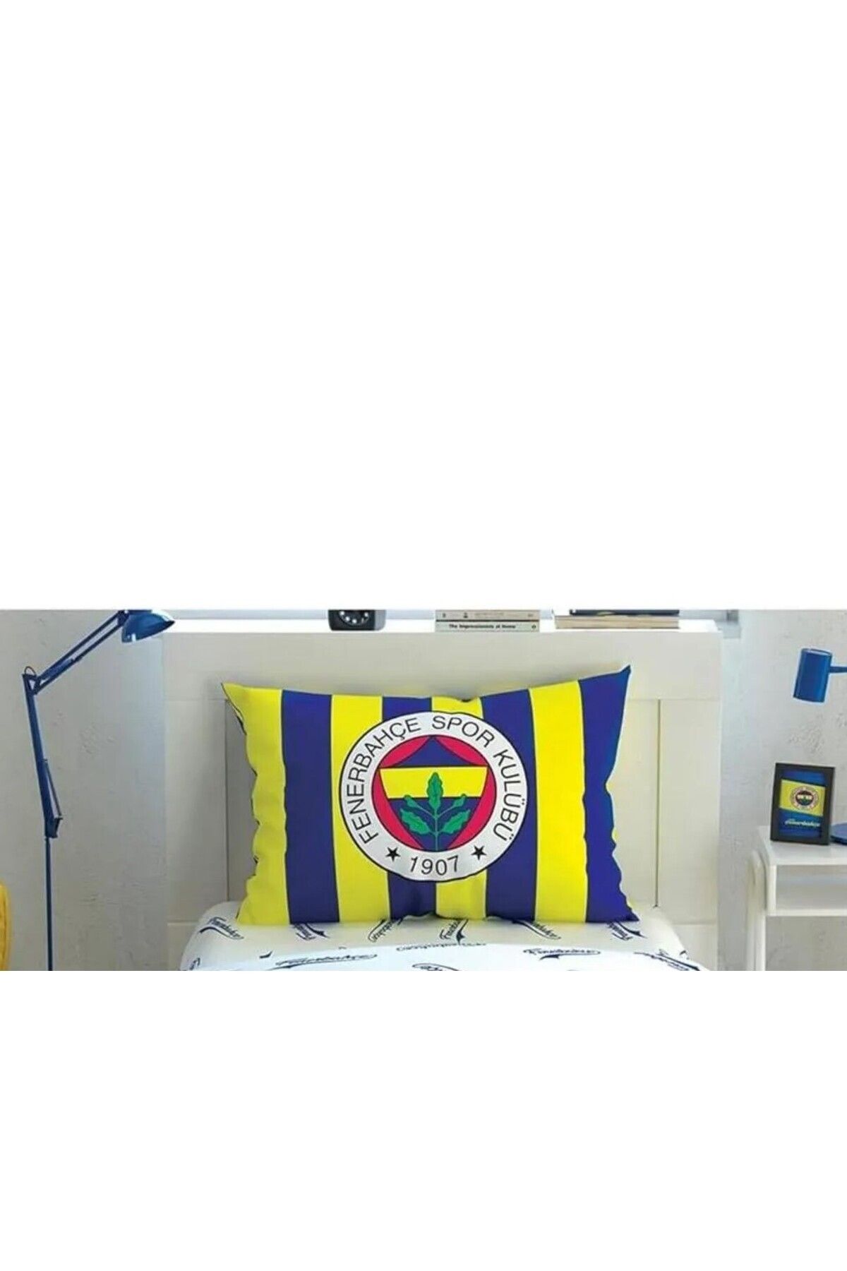Taç Outlet Fenerbahçe Sarı Lacivert Lastikli Çarşaf Seti Tek Kişilik