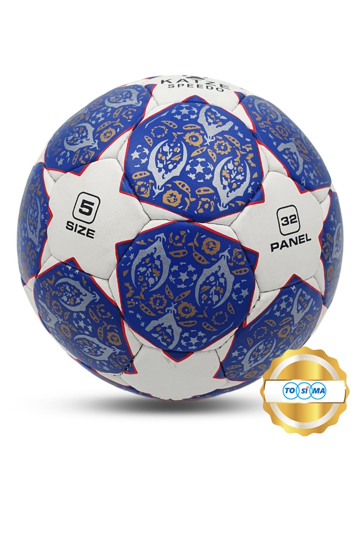 Tosima Gold Cup El Dikişli Futbol Topu Ve Hediye Top Şişirme Pompası Maç Topu Halı Saha Topu No 5