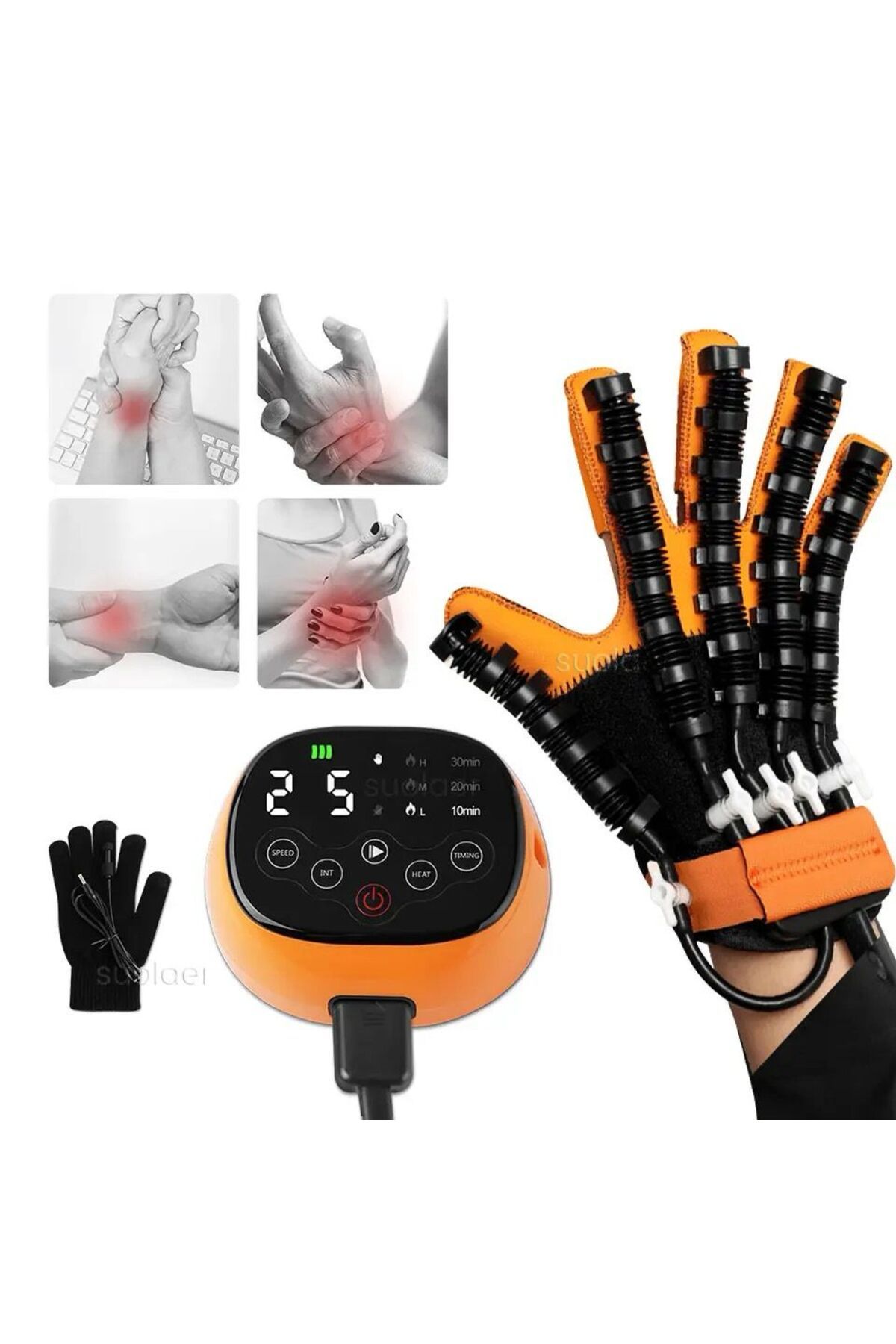FOSILAVM ısıtmalı Çok fonksiyonlu elektrikli el rehabilitasyon Robot eldiven ( SOL EL )