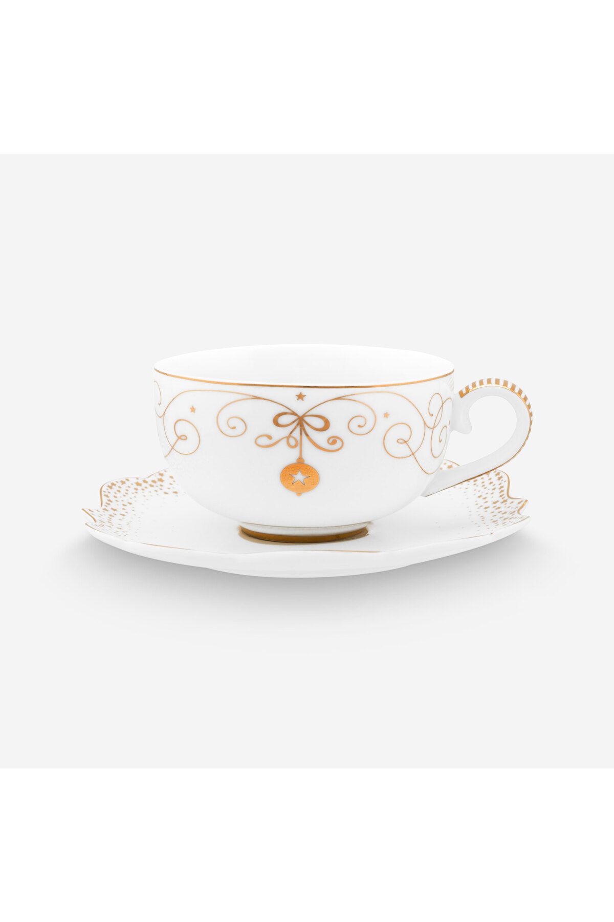 Pip Studio Royal Gold White Beyaz Porselen Kahve Fincanı 125 Ml
