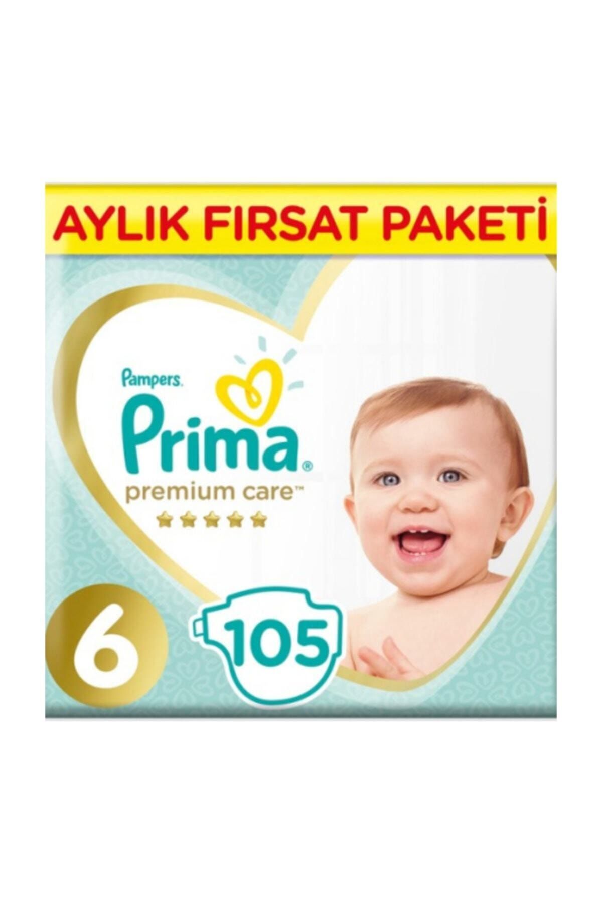 Prima Premium Care 6 Numara Beden 105 Adet  Aylık Paket Bebek Bezi