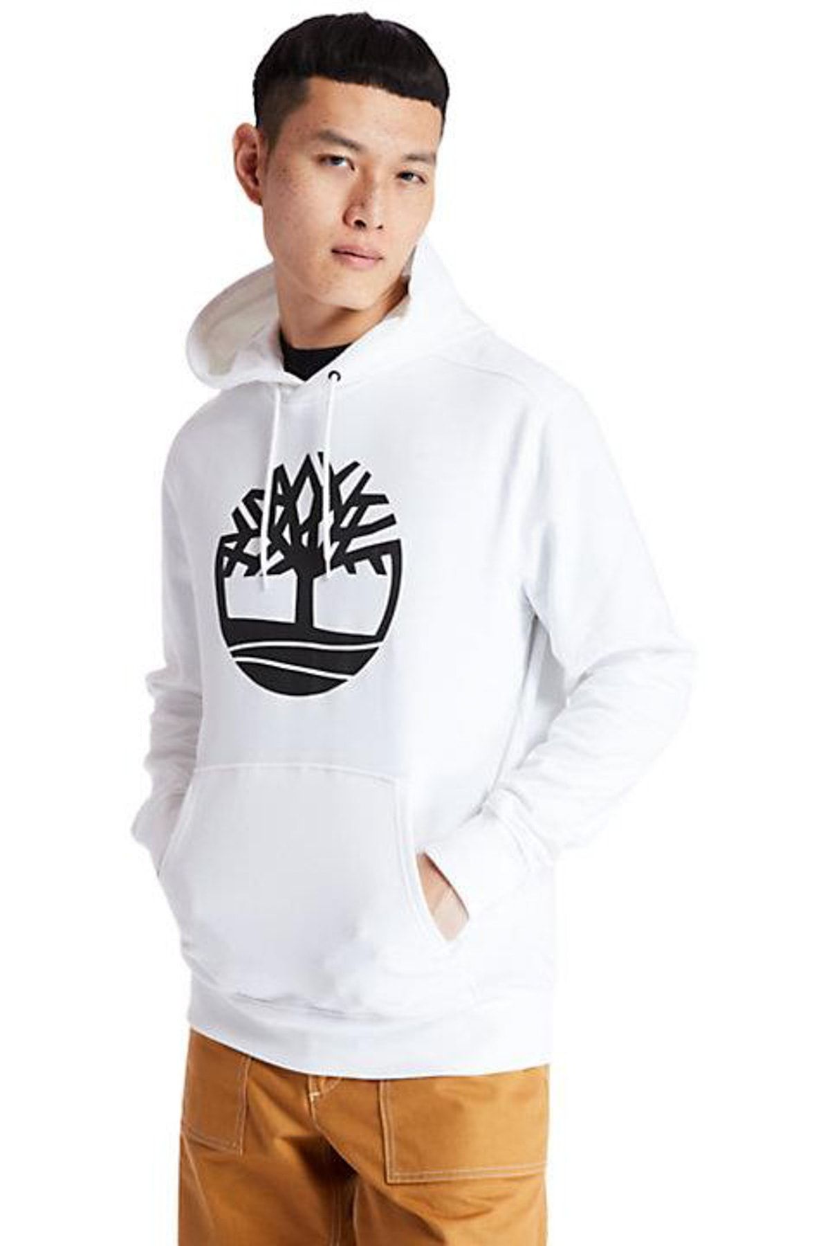 Timberland YC CORE TREE LOGO PULL OV Beyaz Erkek Sweatshirt 101096681