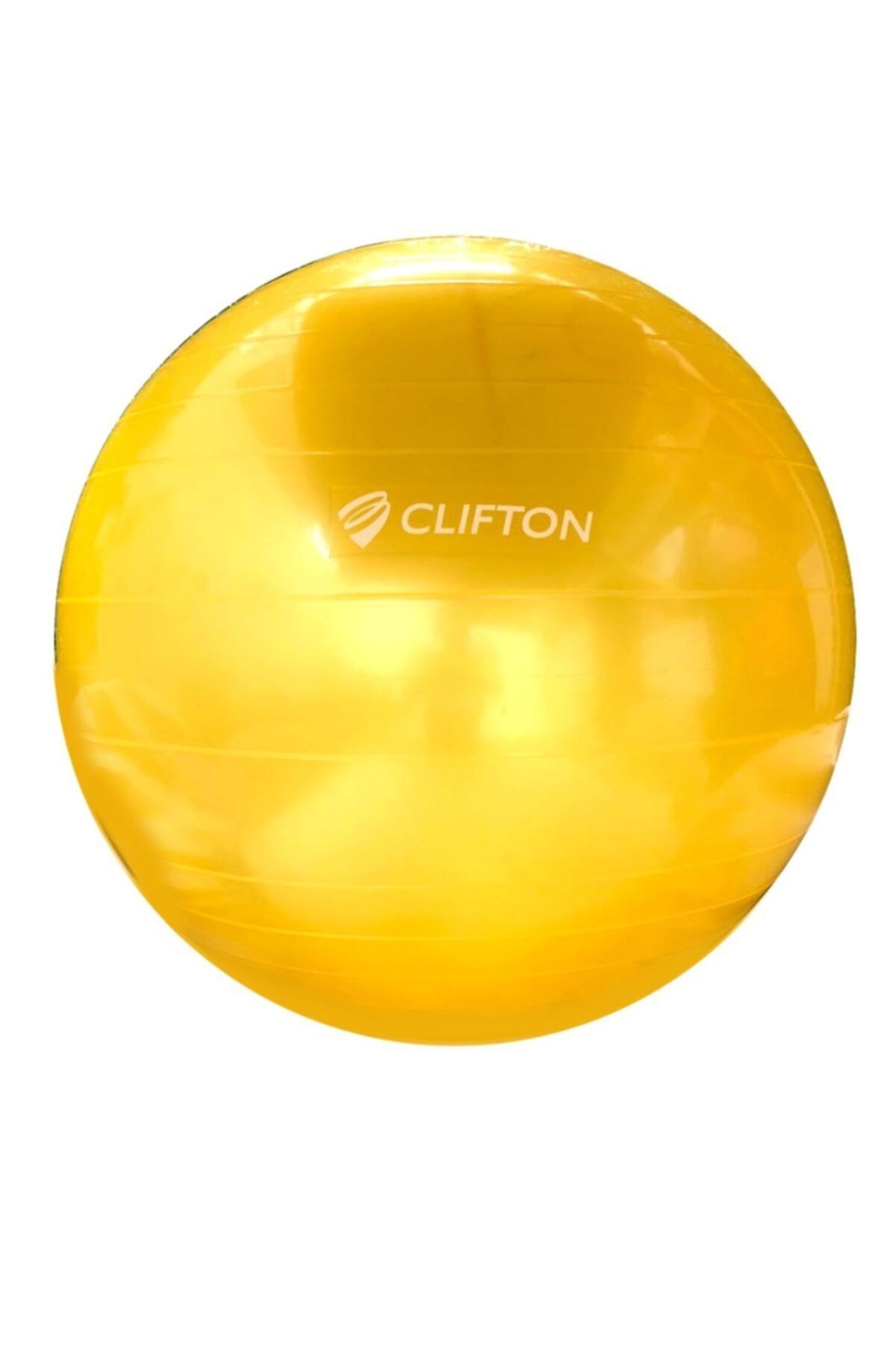 Clifton Fitilli Pilates Topu Sarı + Pompa 65 cm