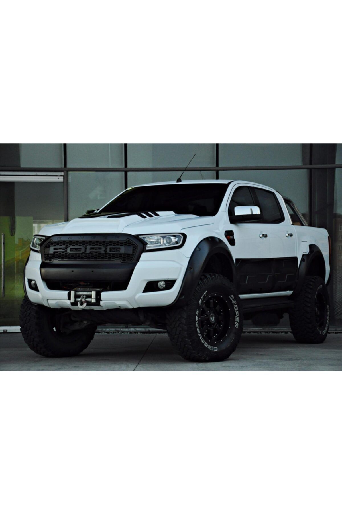 NamTuning Ranger 2015 T6 T7 Kapı Kaplaması Seti Mat Siyah 6 Parça