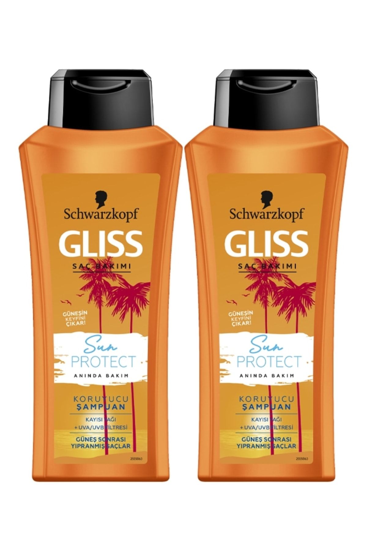 Schwarzkopf Gliss Sun Protect Koruyucu Şampuan 360 ml X 2 Adet