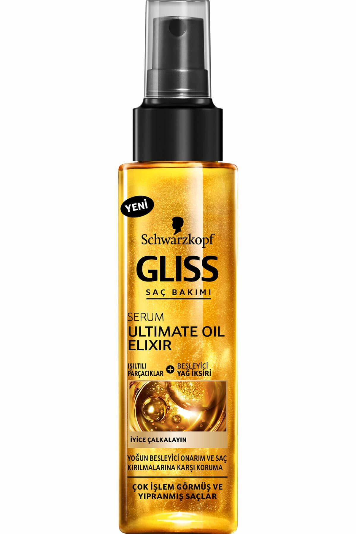 Gliss Ultimate Oil Elixir Nemlendirici Saç Bakım Bakım Serumu 100 ml 9000100801065