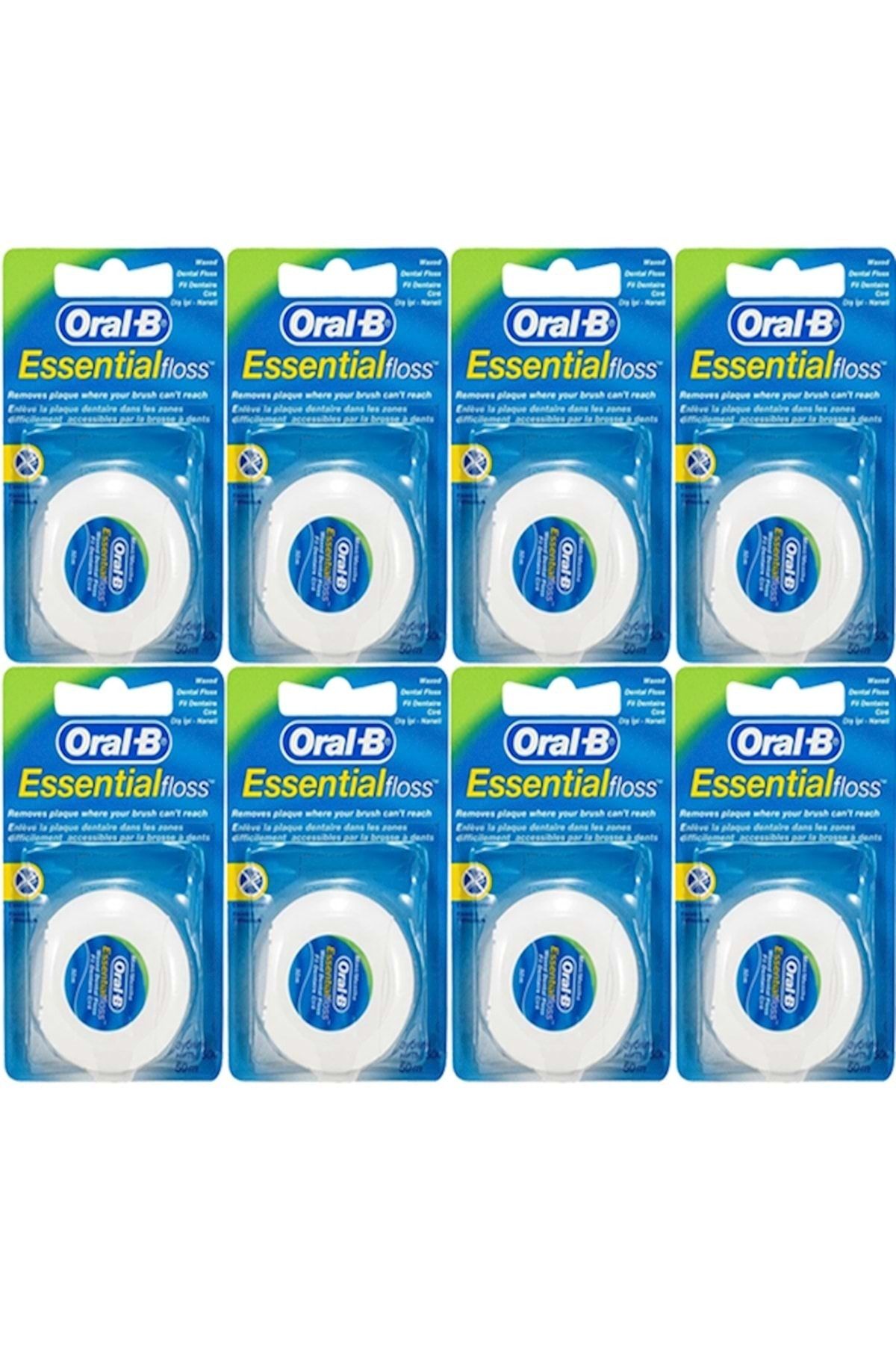Oral-B Essential Floss Mint Naneli 50 mt 8 Adet Diş Ipi