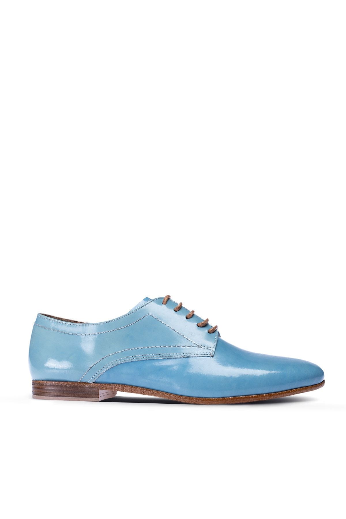 Deery Kadın Mavi Hakiki Deri Günlük Ayakkabı