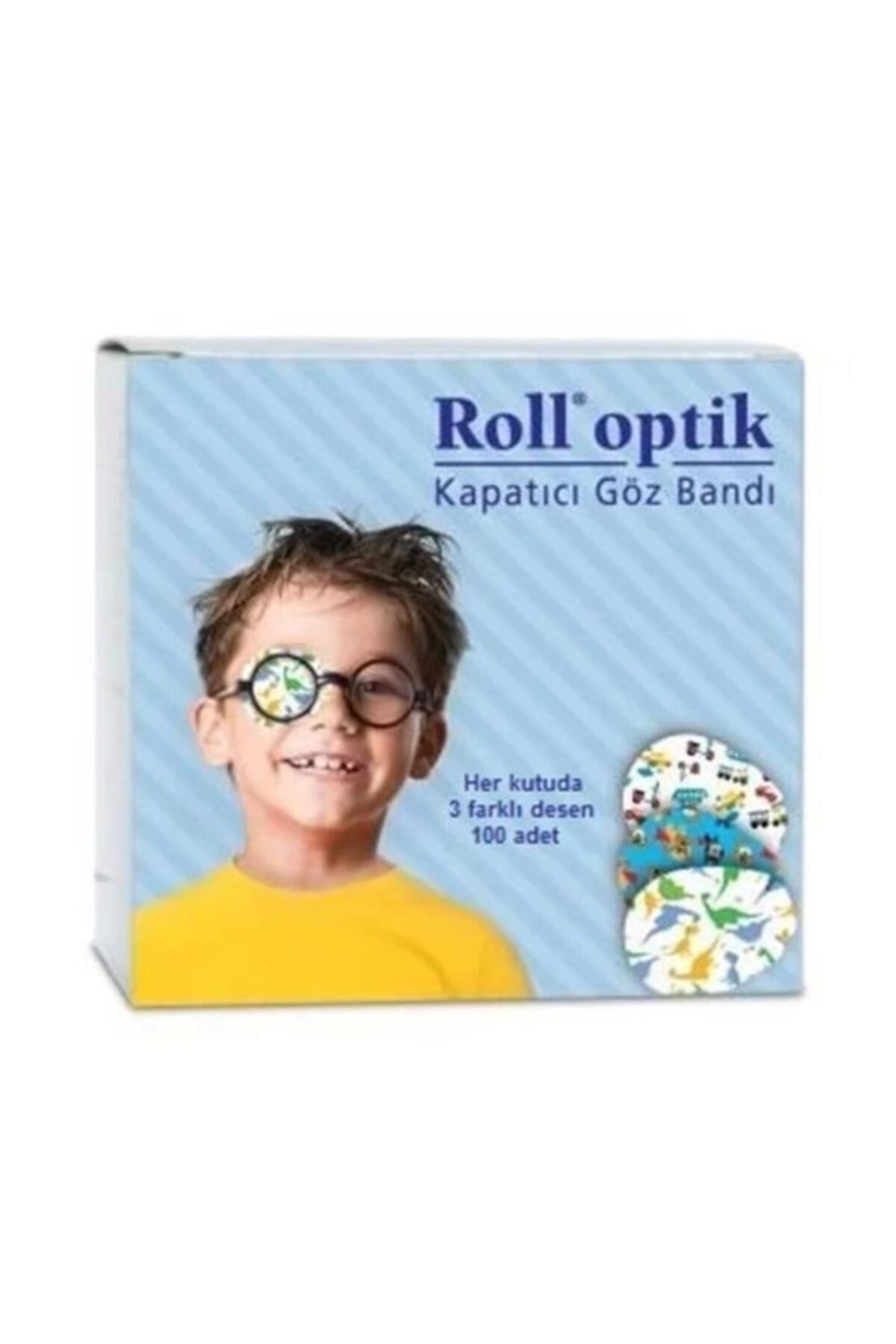 Roll Erkek Çocuk 100 Adet Optik Göz Kapama Bandı